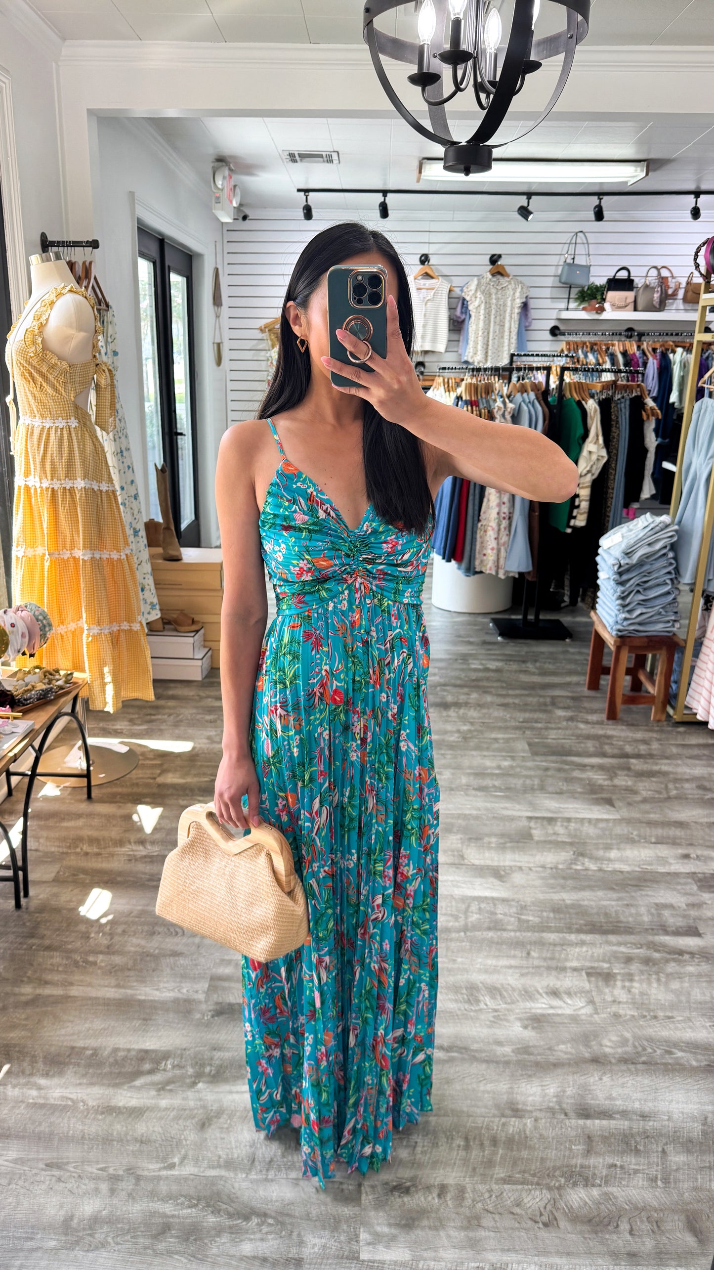 Tropic Time Pleated Dress