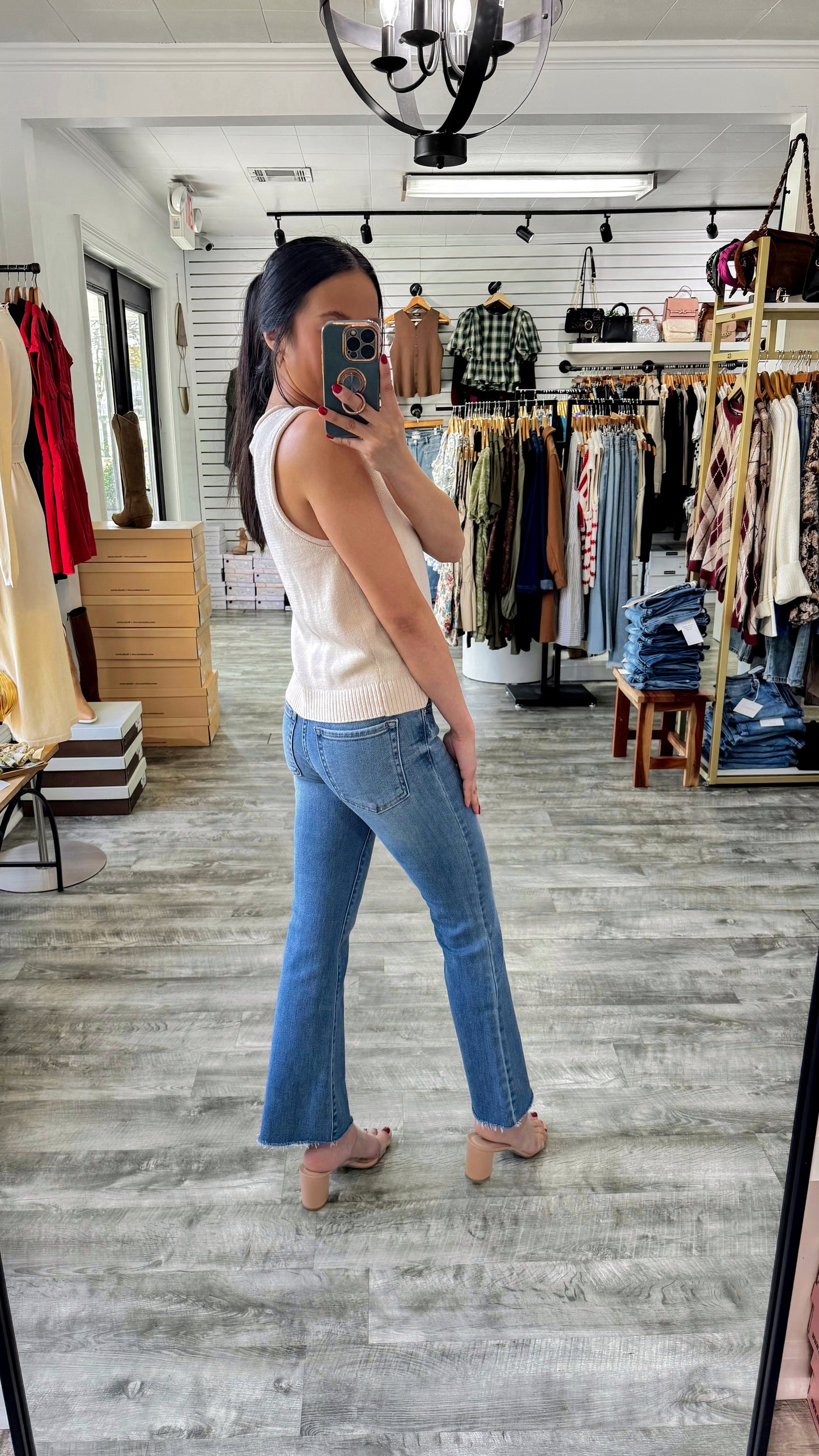 Korey Cropped Flare Denim