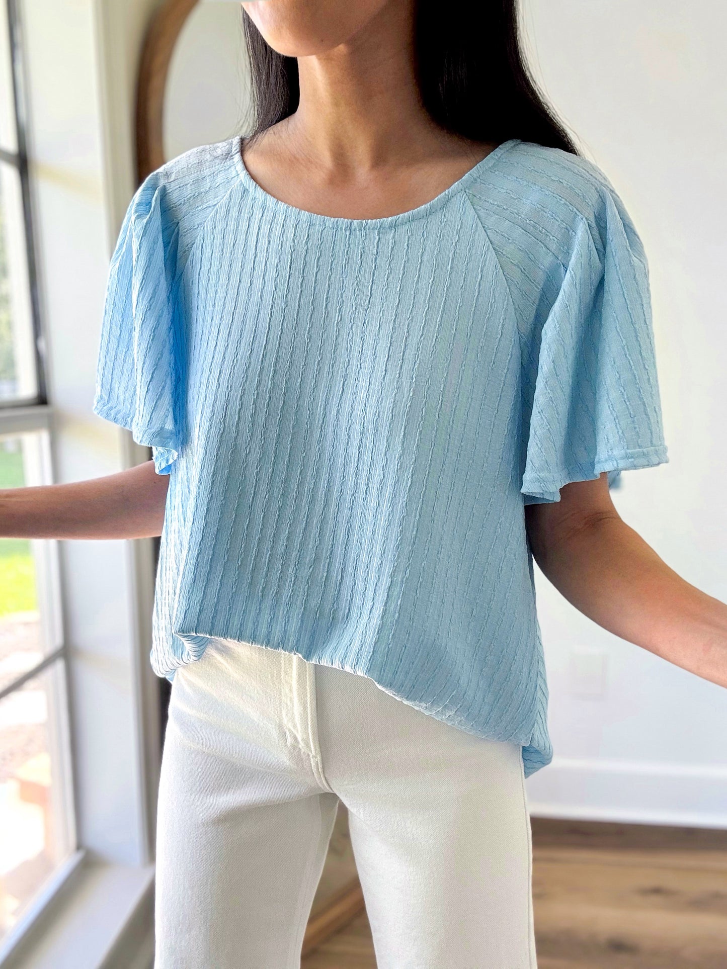 Team Meeting Textured Blouse