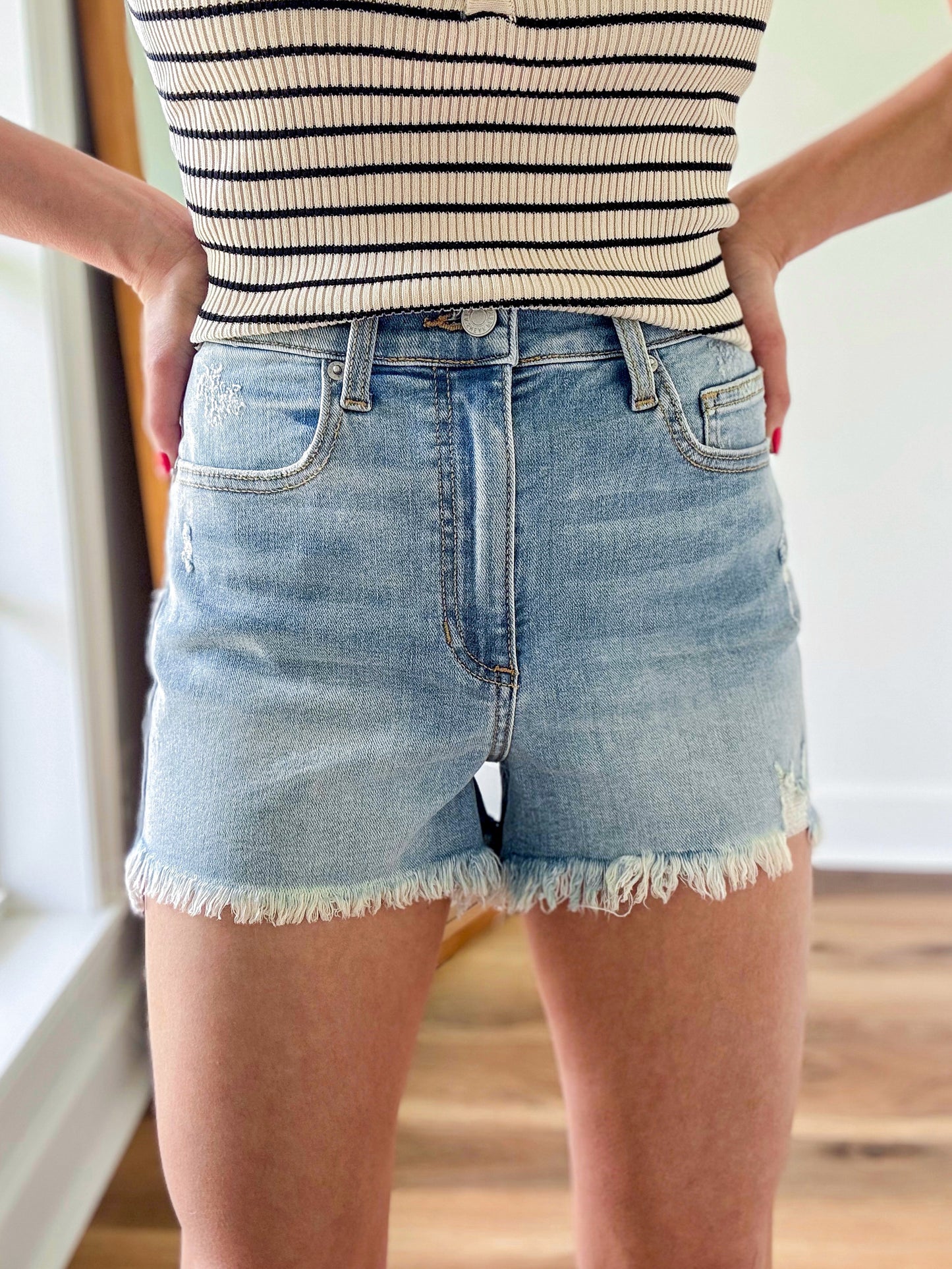 Frances Ultra Stretch Denim Shorts