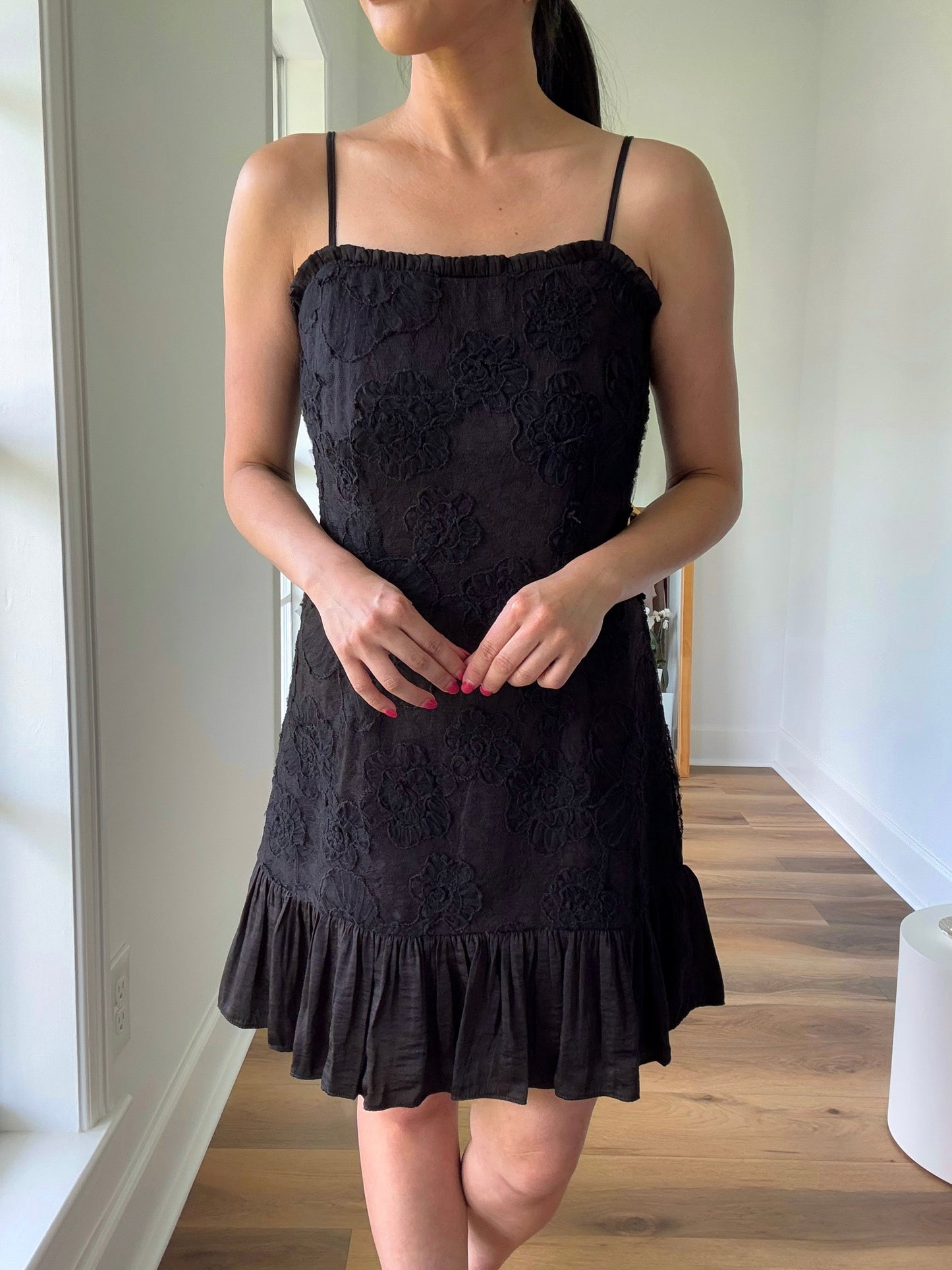 Floral Appliqué Dress