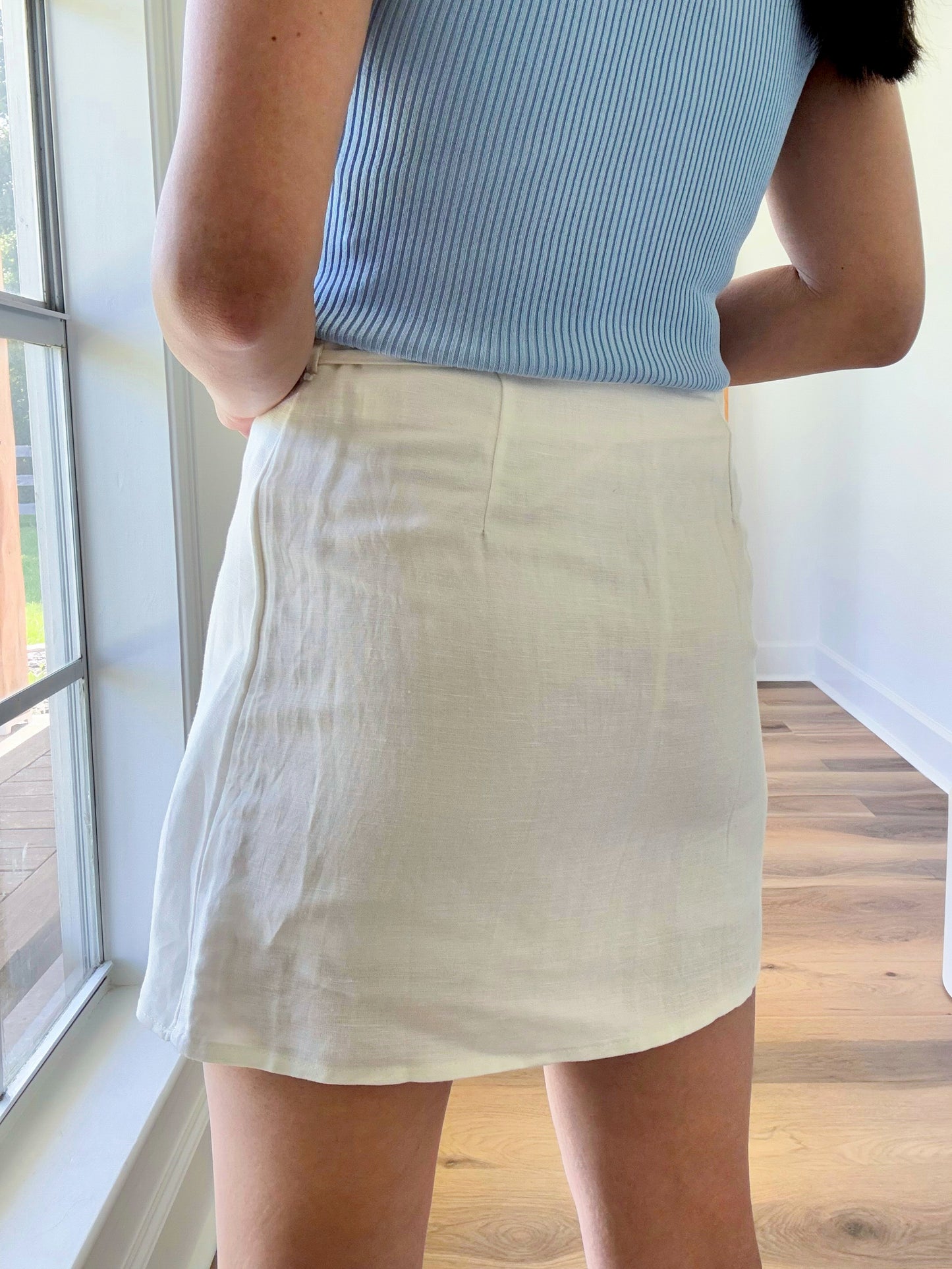 Linen Wrap Skirt