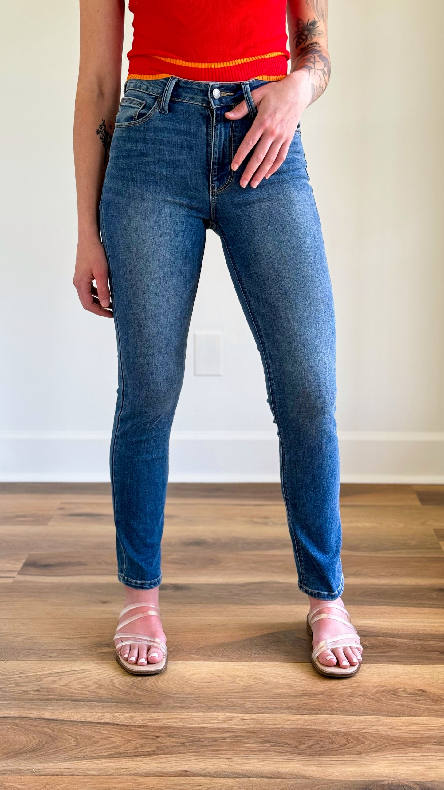 Mila Slim Straight Denim