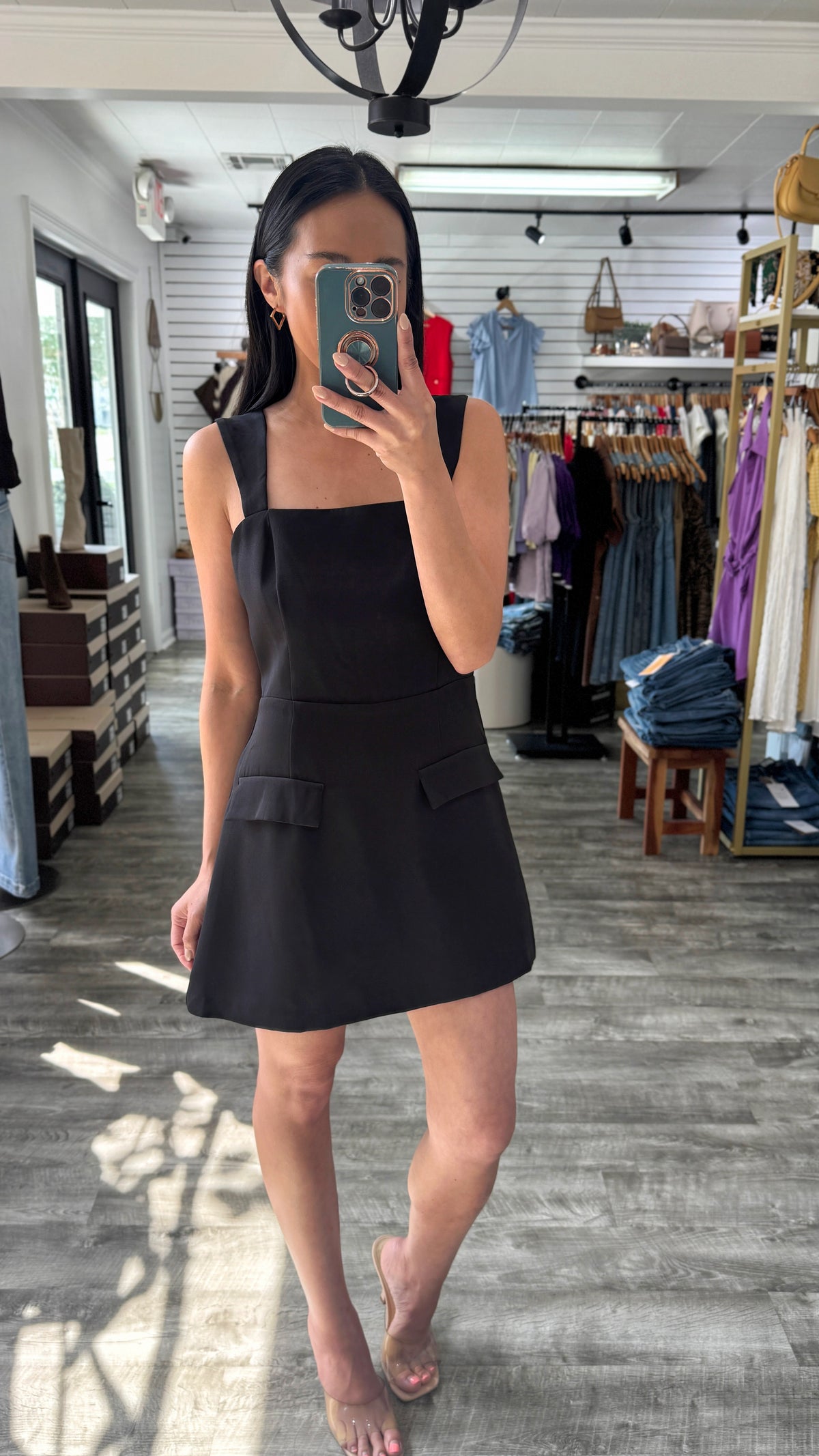 Getting Down To Business Romper Dress
