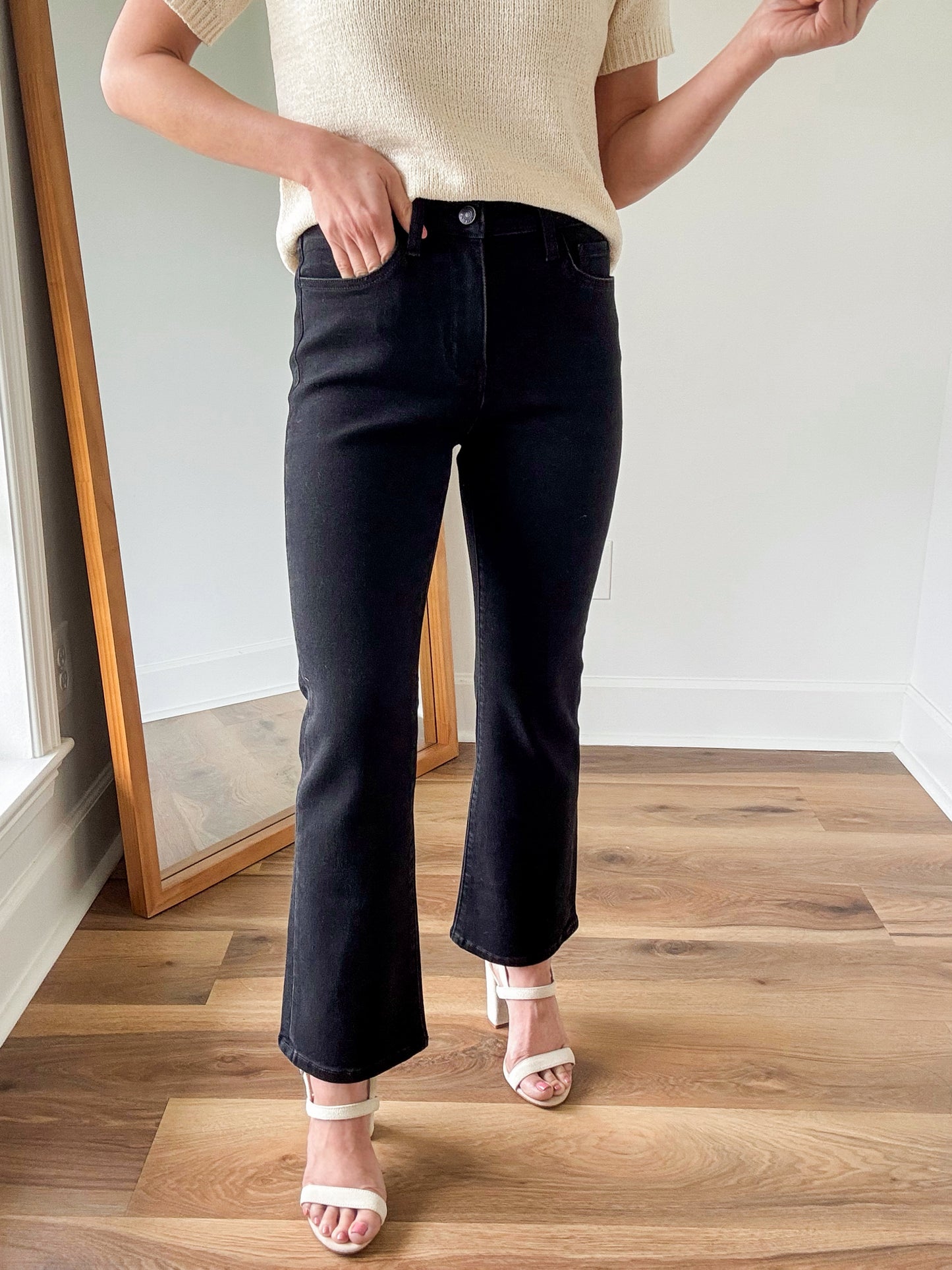 Refine HR Crop Flare Denim