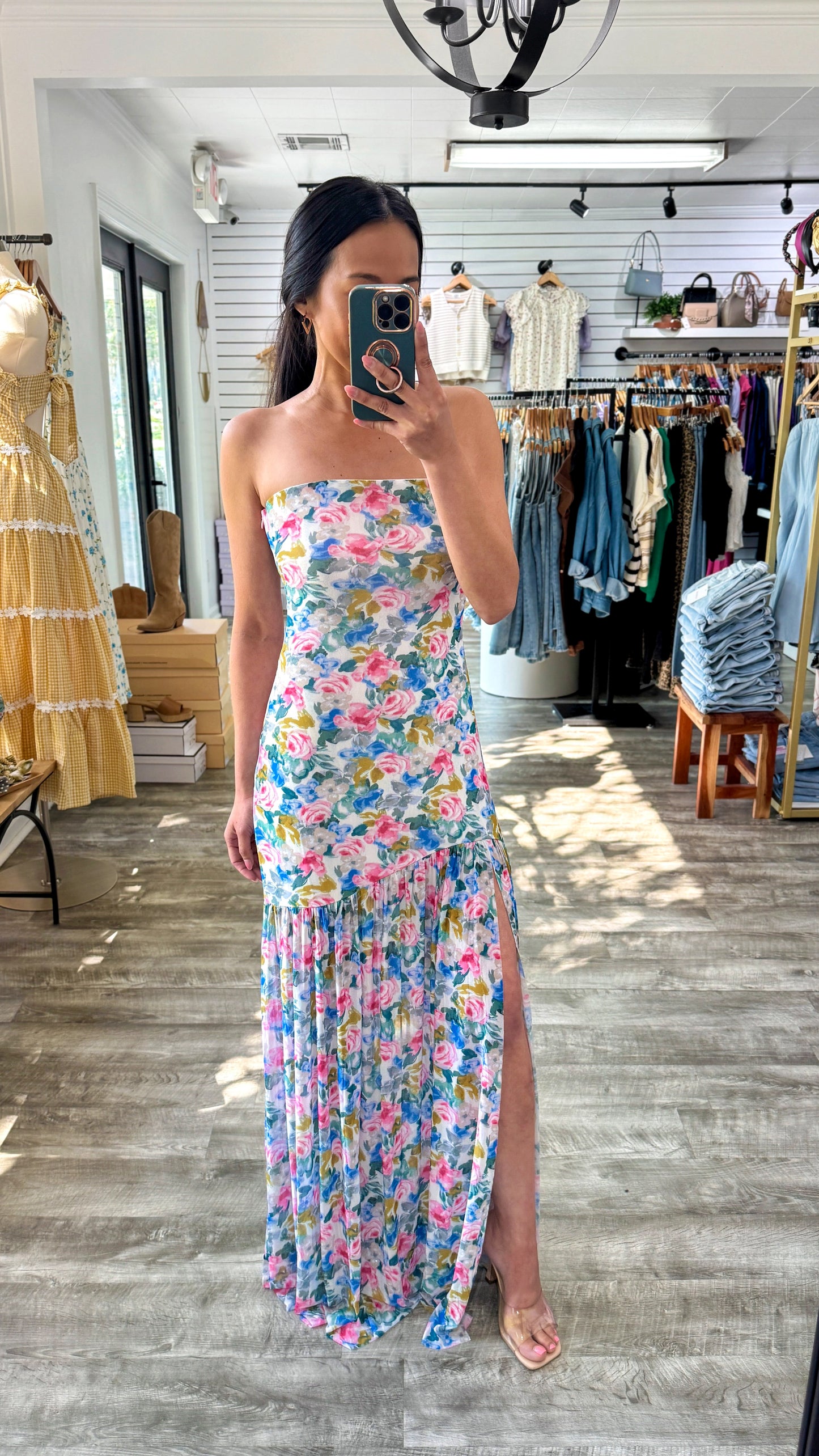 All Seasons Mesh Maxi Dress