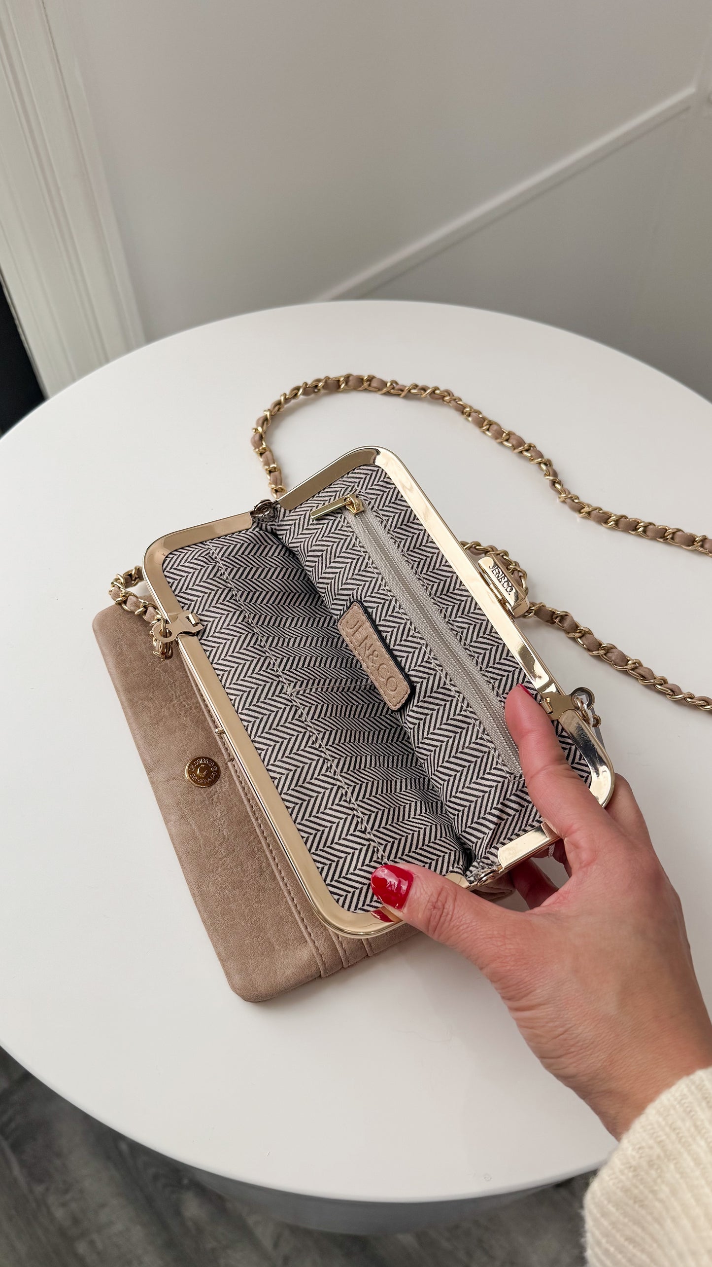 Sue Wallet Pouch - Beige