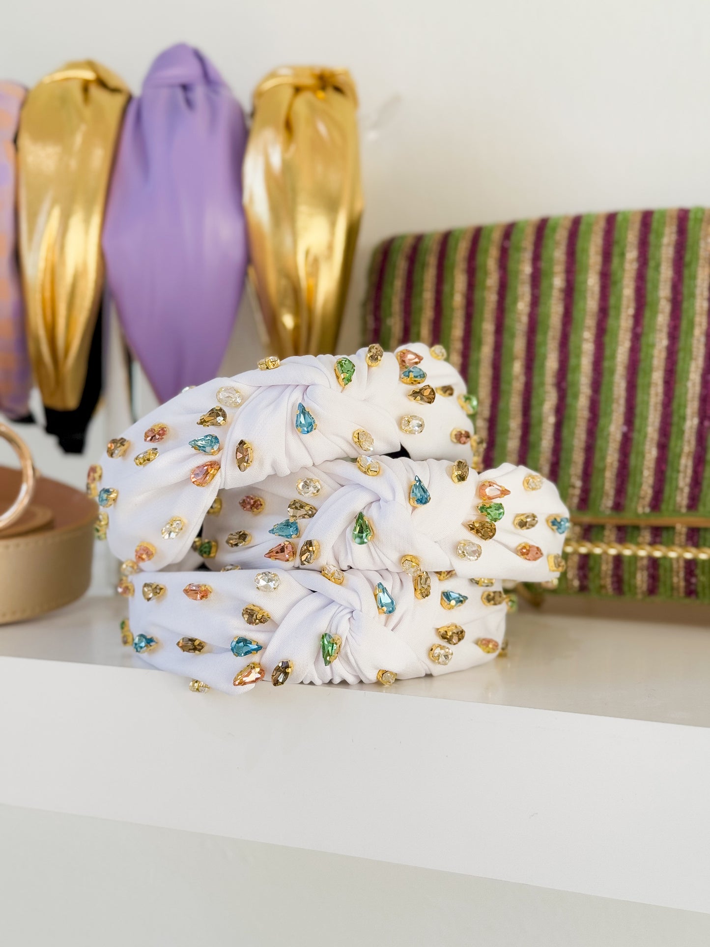 Knotted Rhinestone Headband