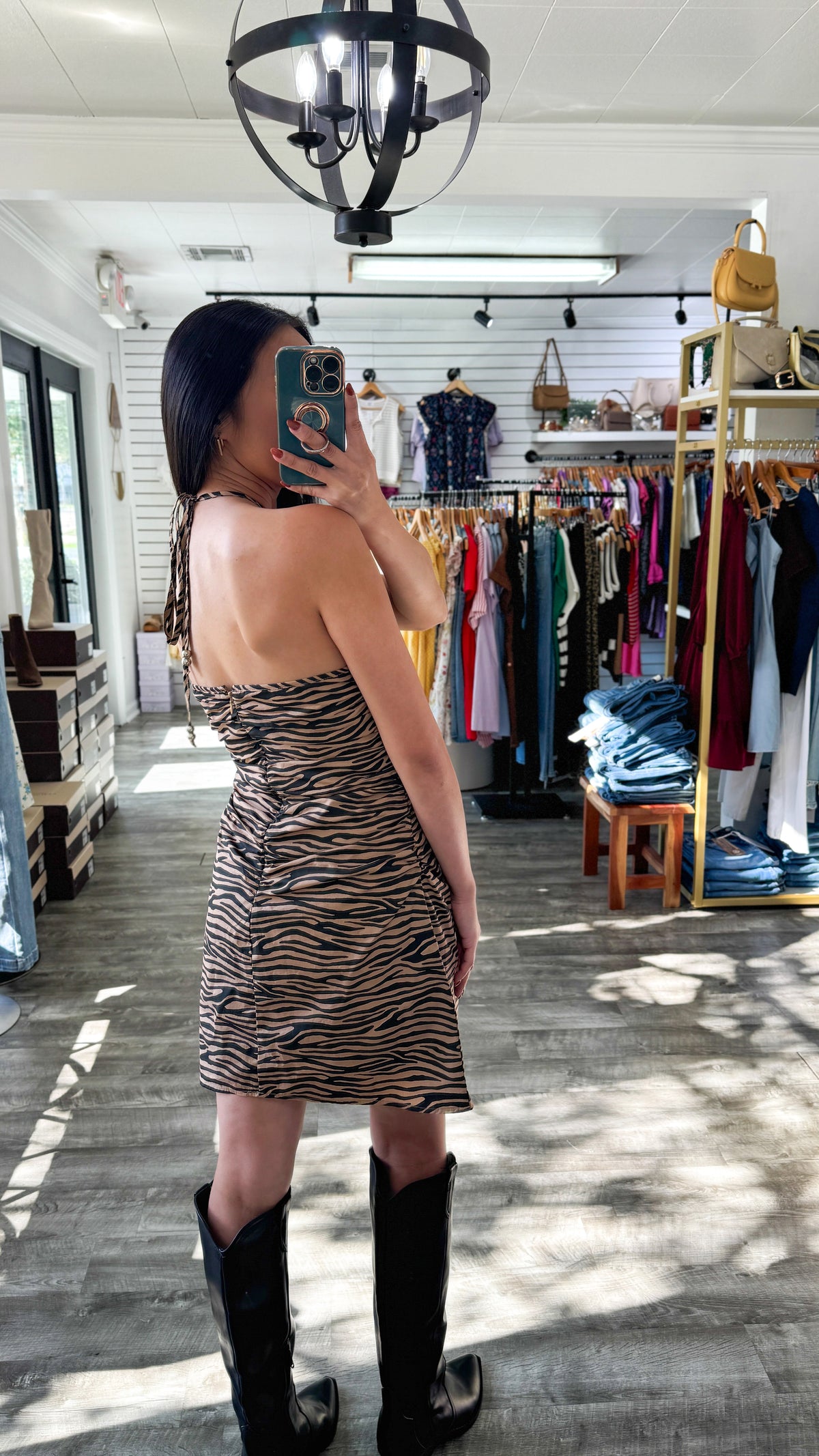 Wild Halter Mini Dress