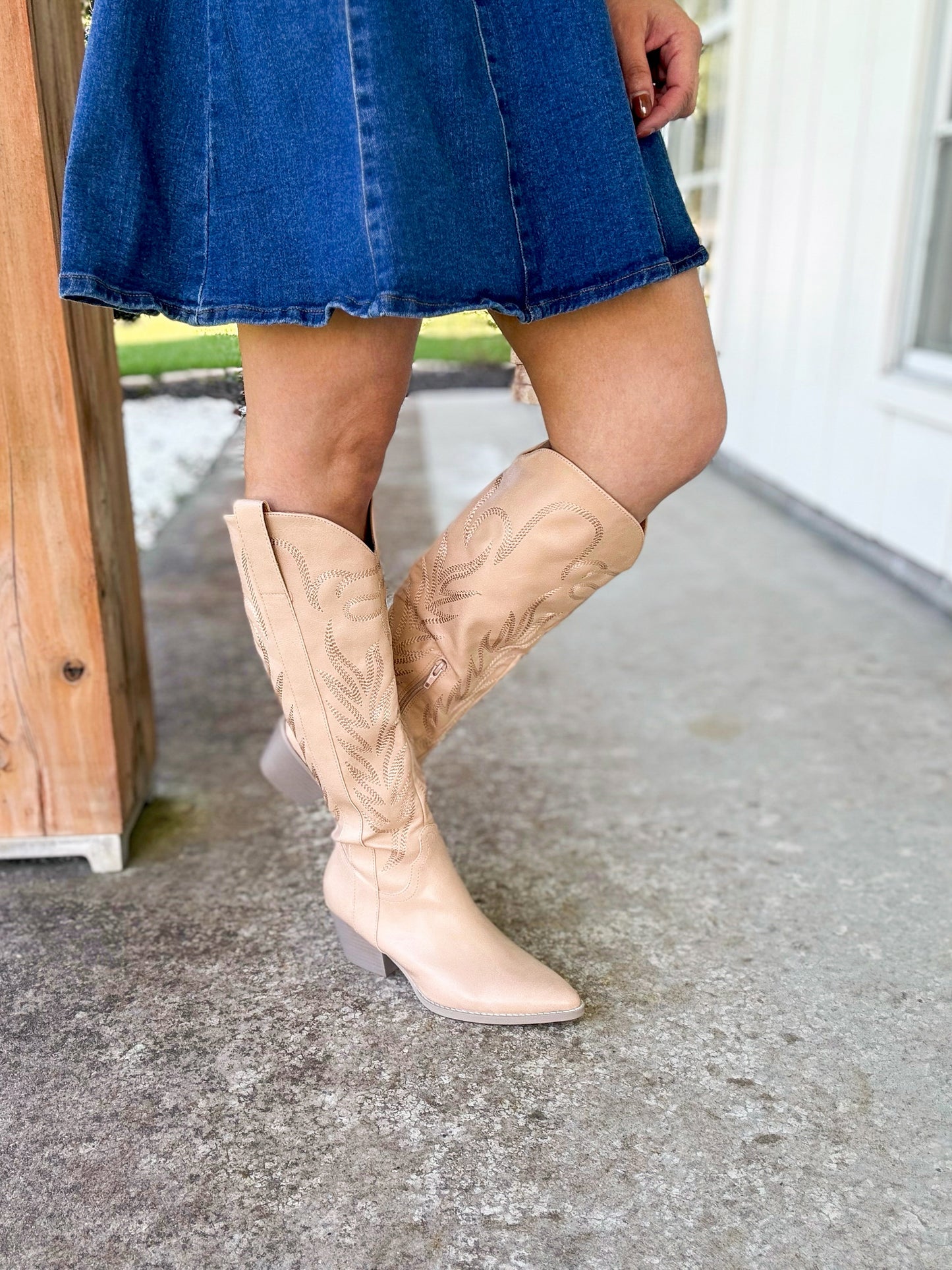 Samara Western Knee Boots