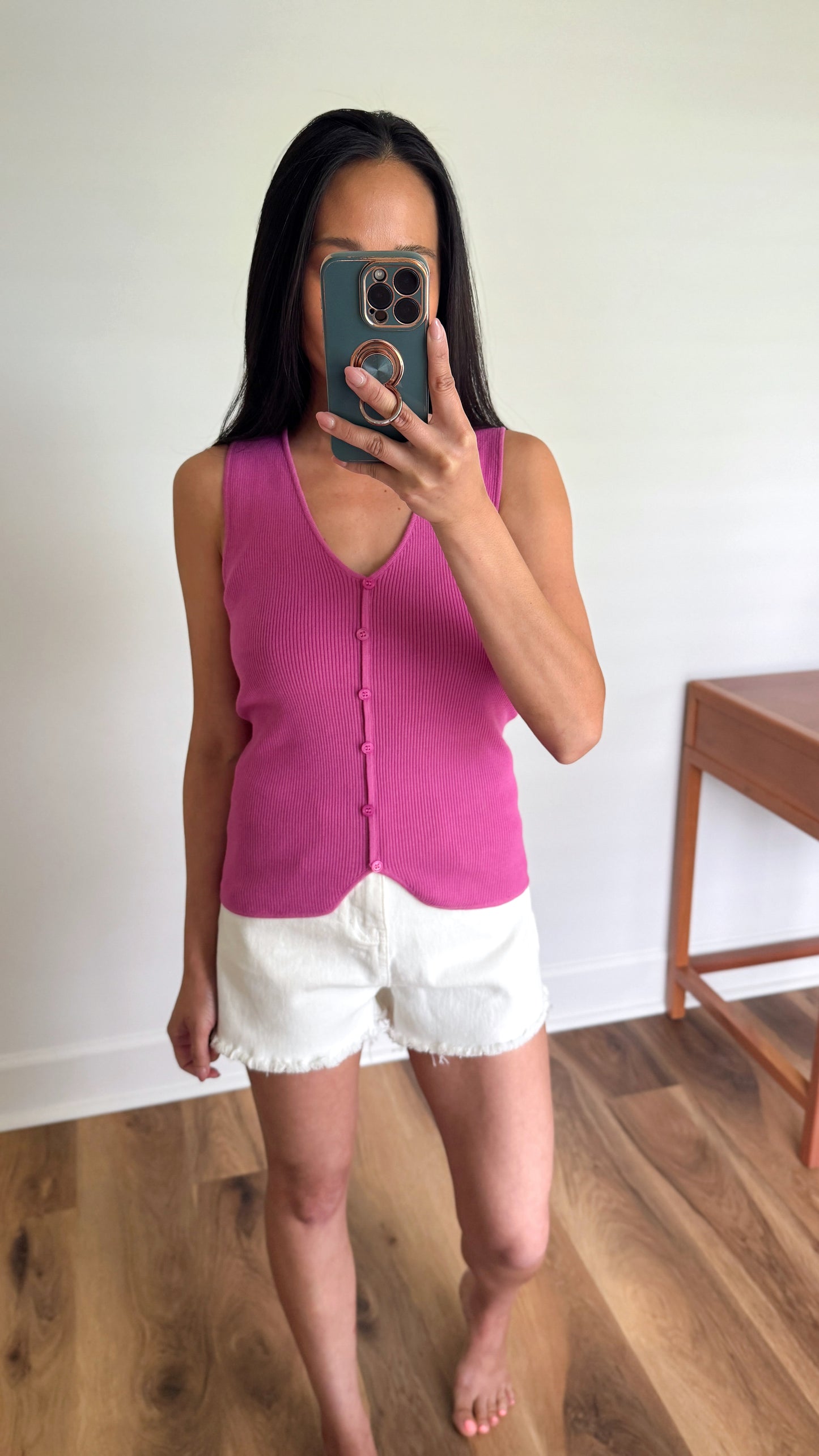 Mulberry Ribbed Tank