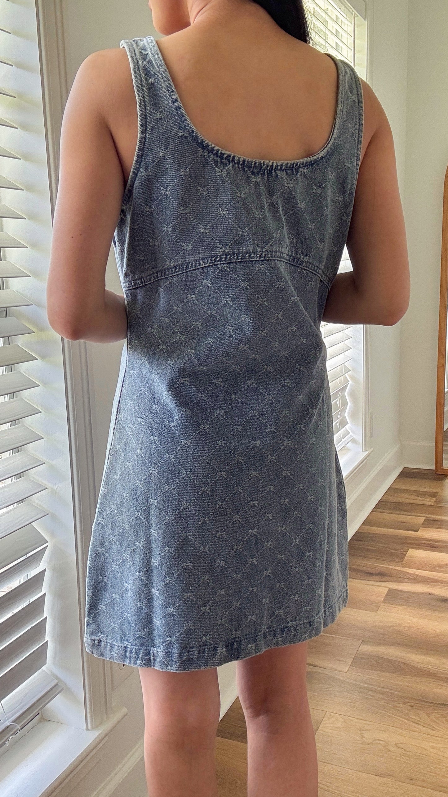 Bow Denim Dress