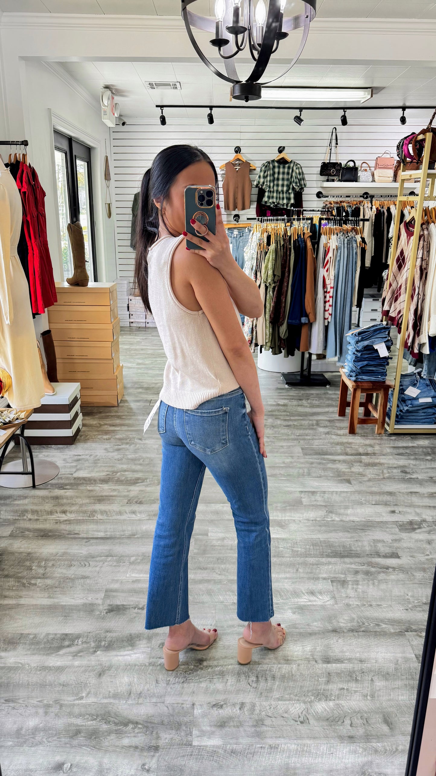 Tummy Control Straight Denim