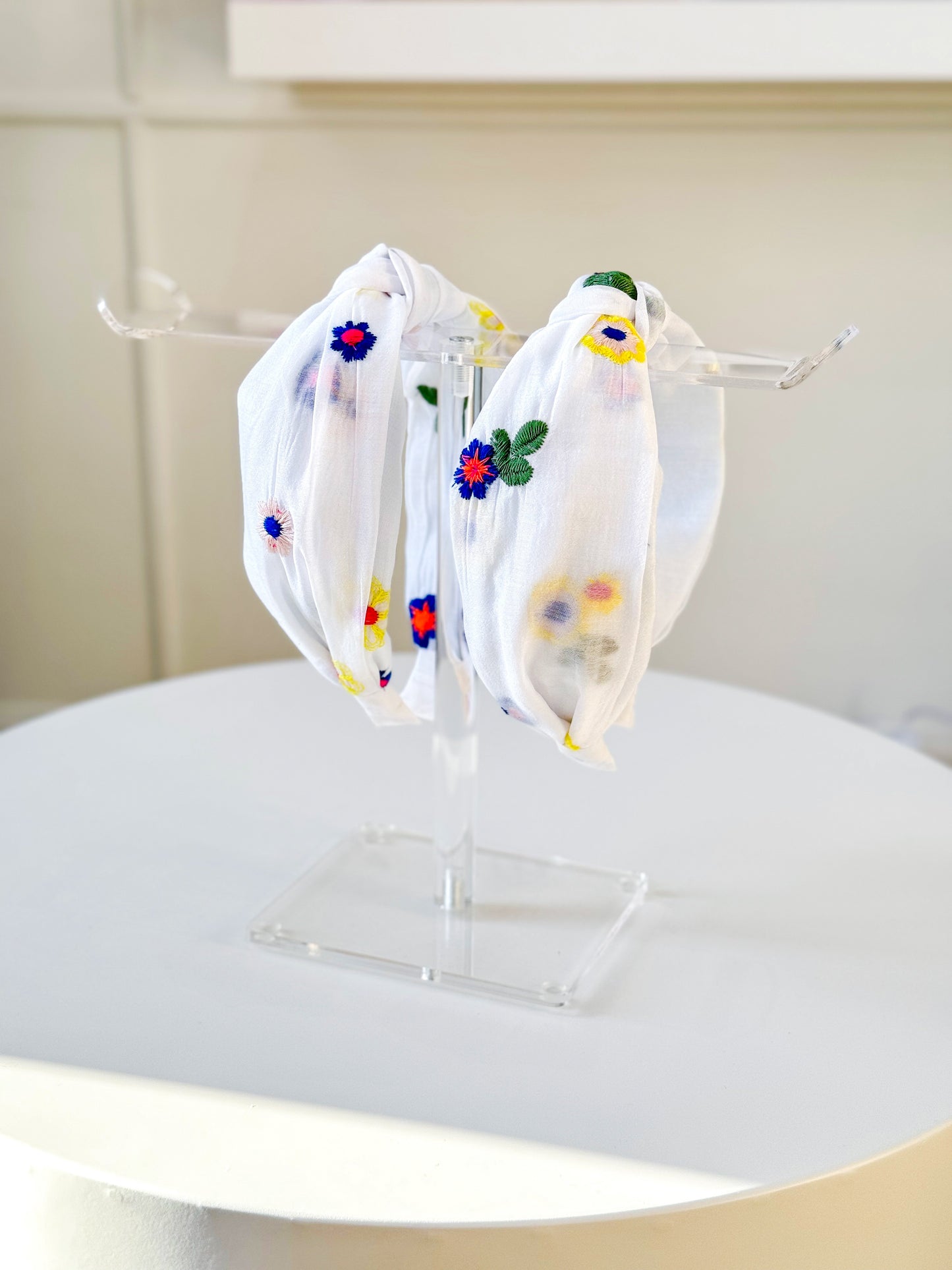 Embroidered Floral Headband