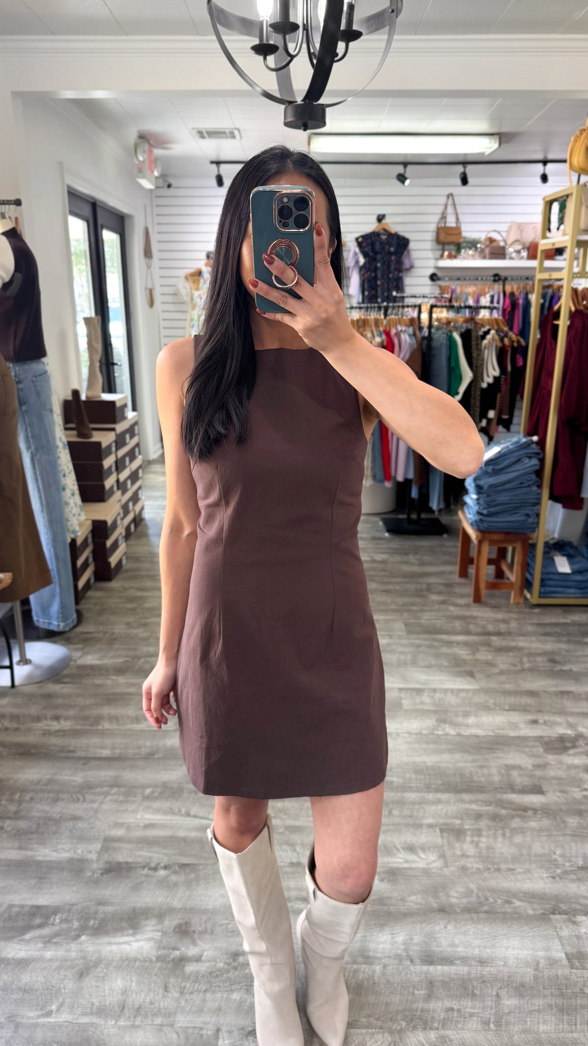 Chocolate Romper Dress