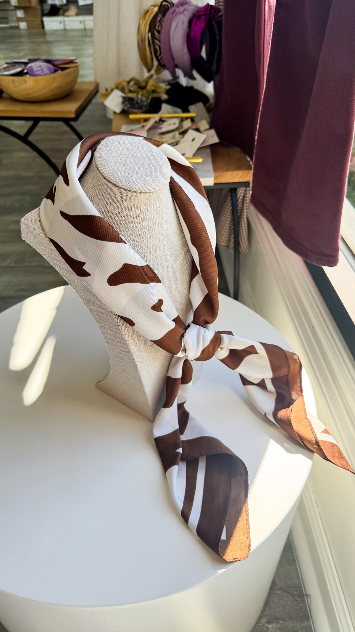 Large Animal Print Bandana Scarf