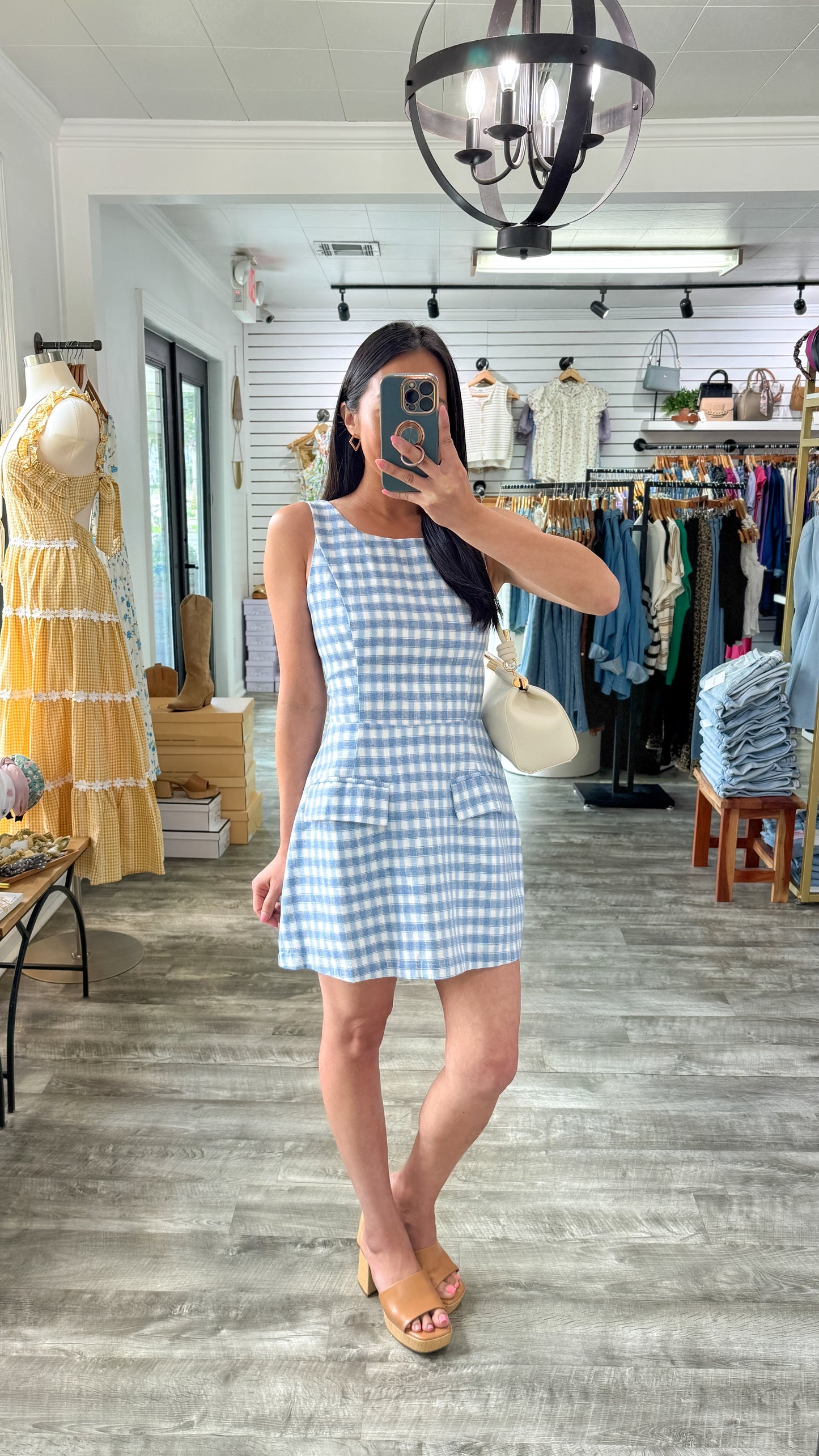 Checker Romper Dress