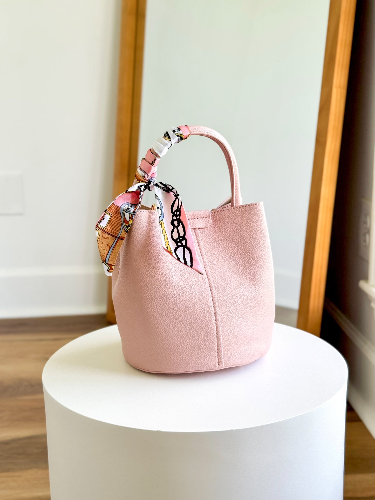 Charlize Scarf Bucket Bag