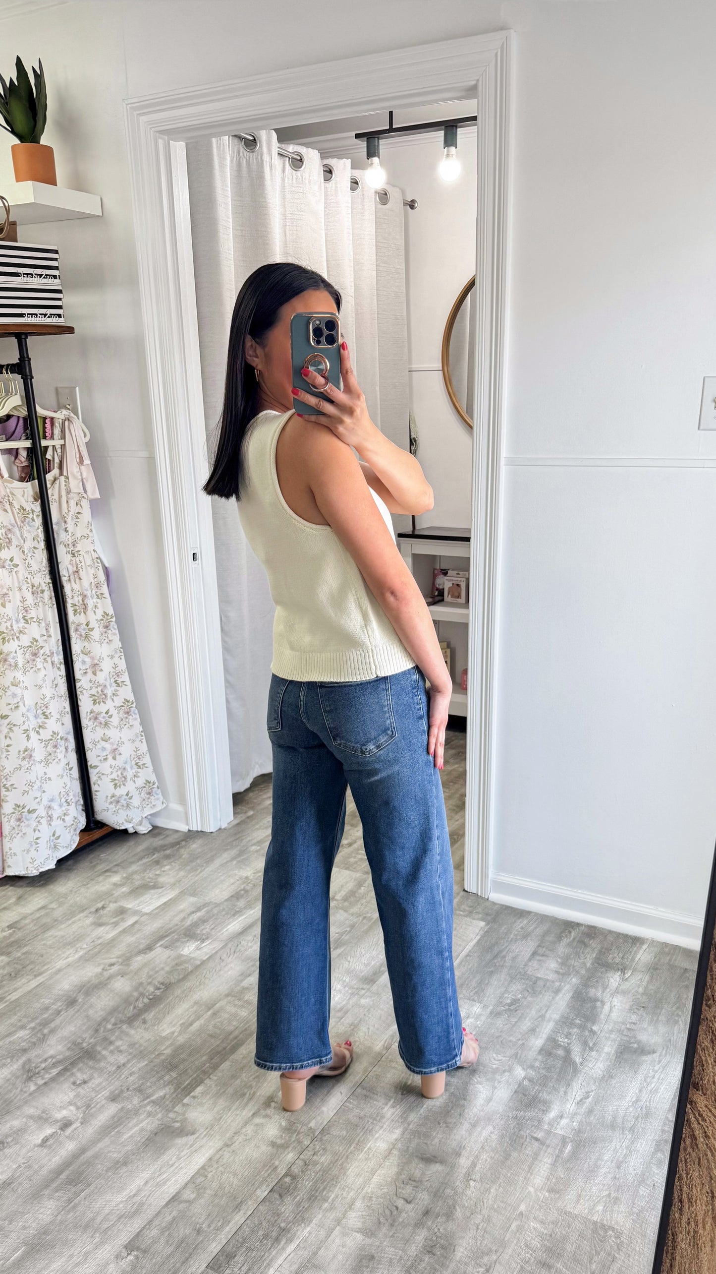 Slim Wide Dark Denim