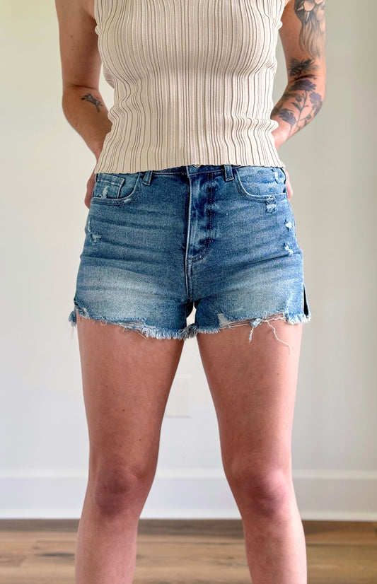 Wander With Me Denim Shorts