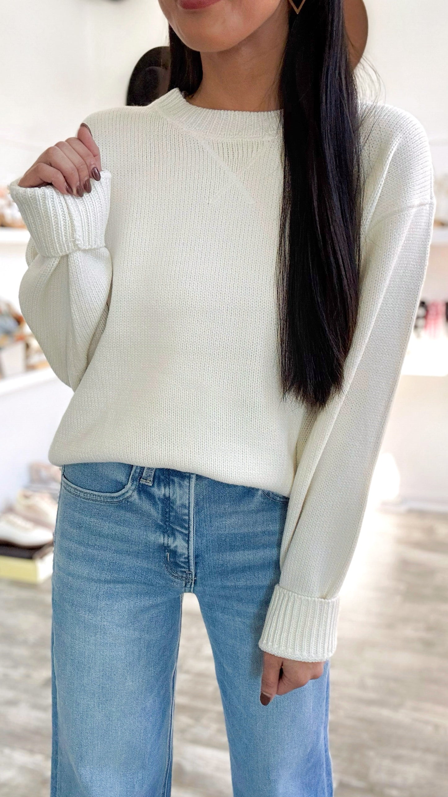 Crew Sweater - Cream