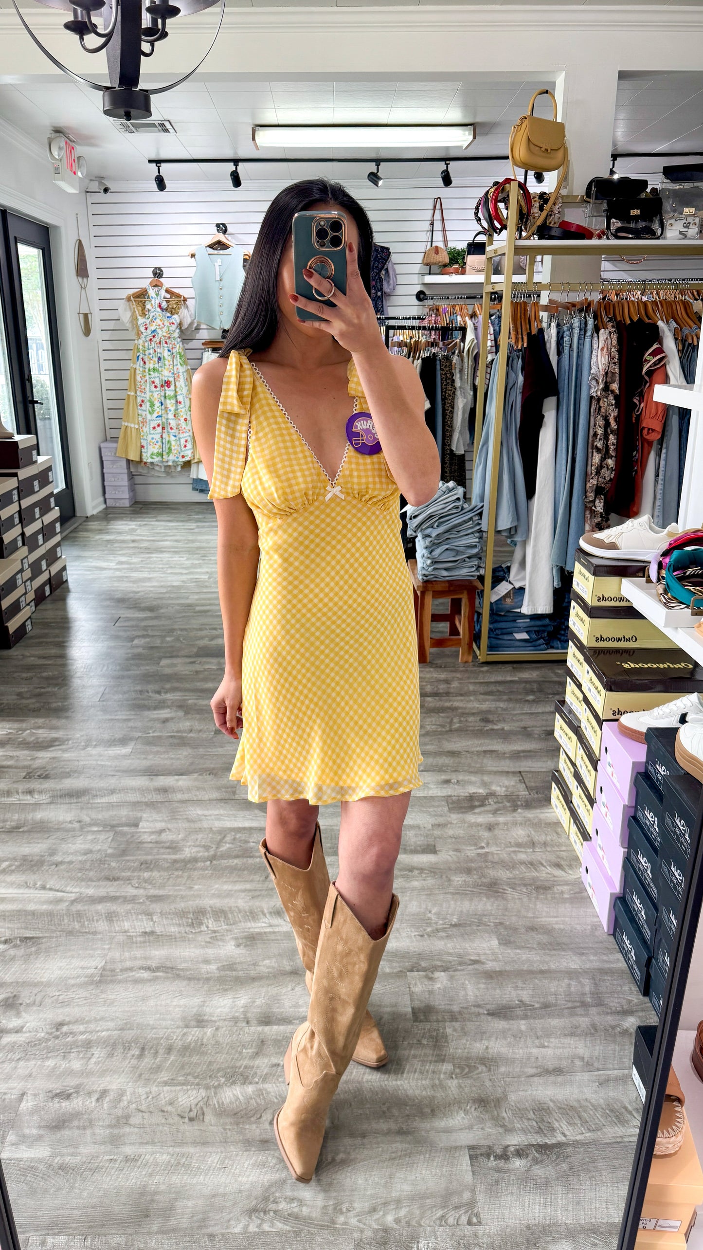 Gameday Gingham Dress