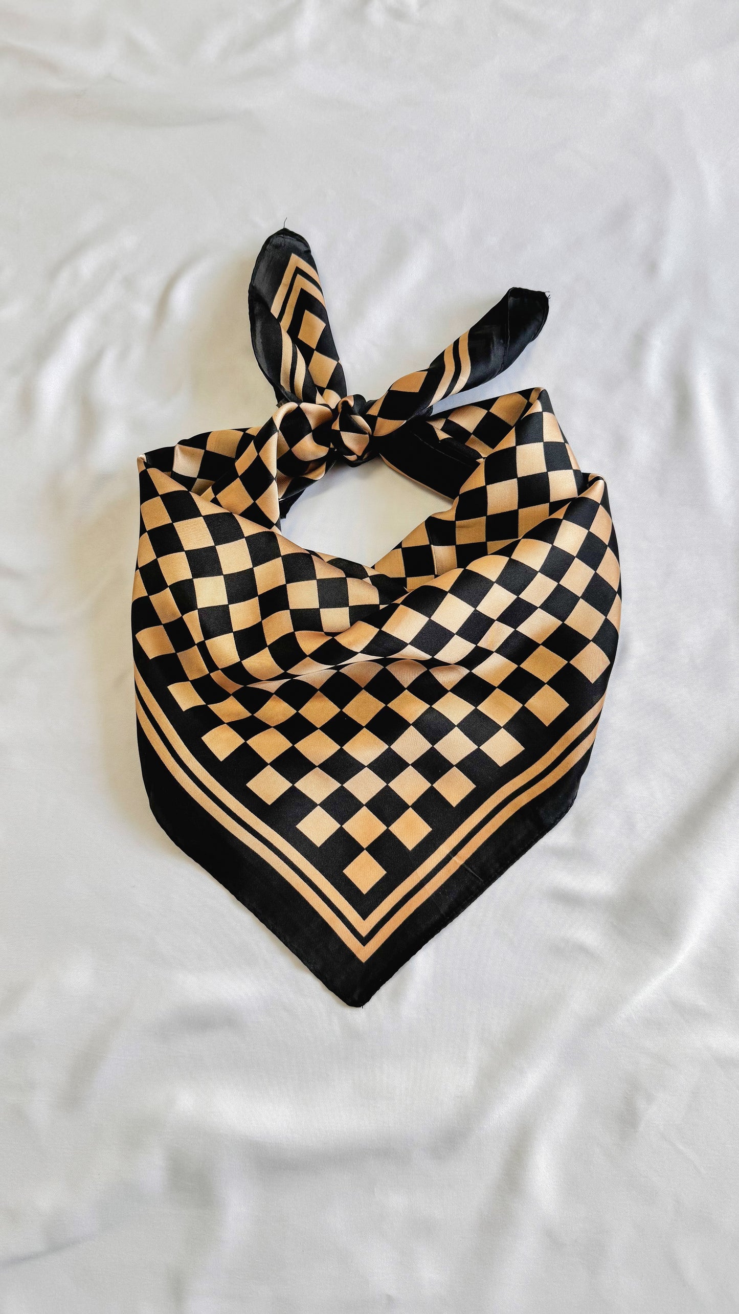 Checkered Bandana Scarf