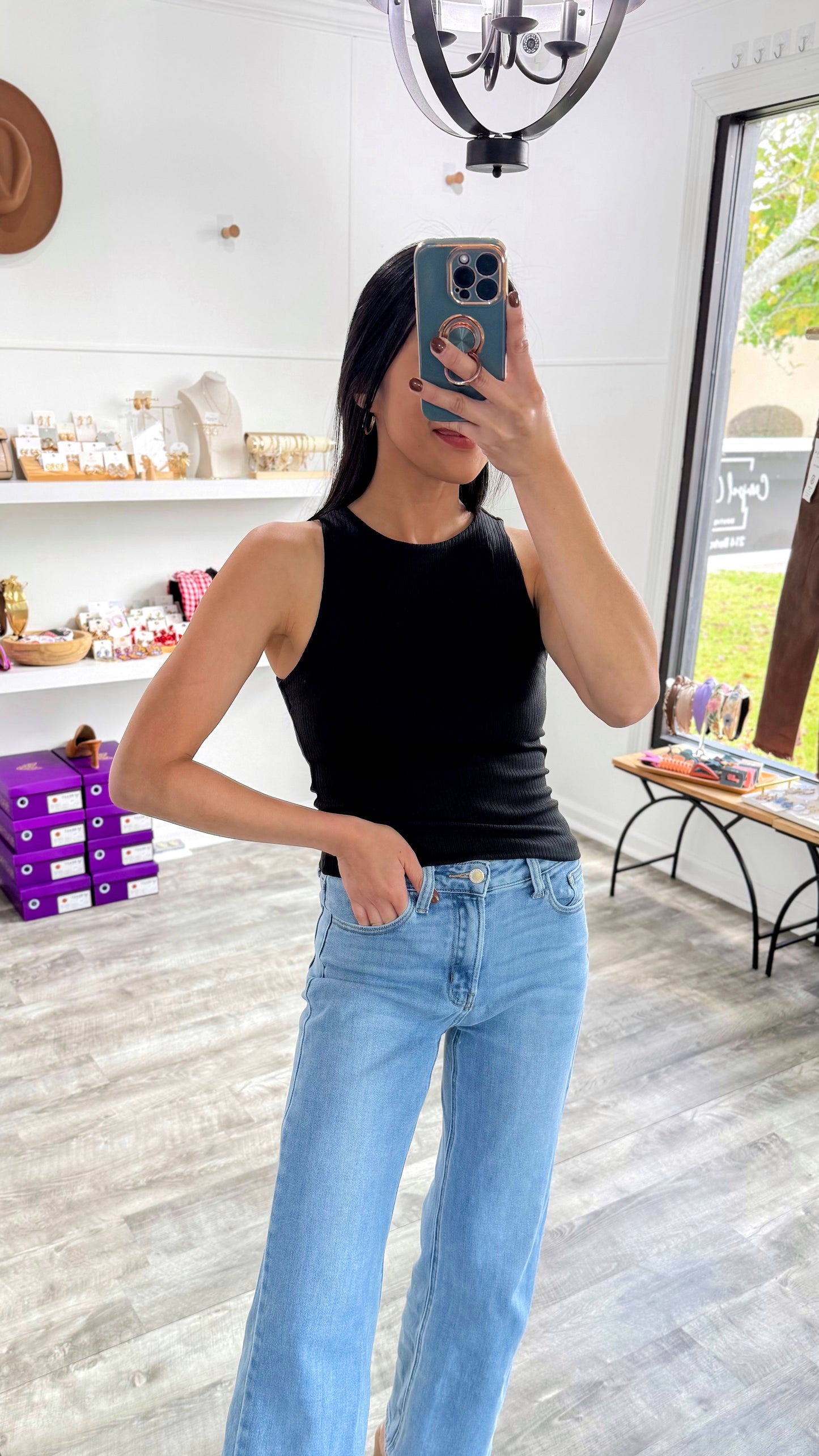 Closet Essential Sweater Tank- Black