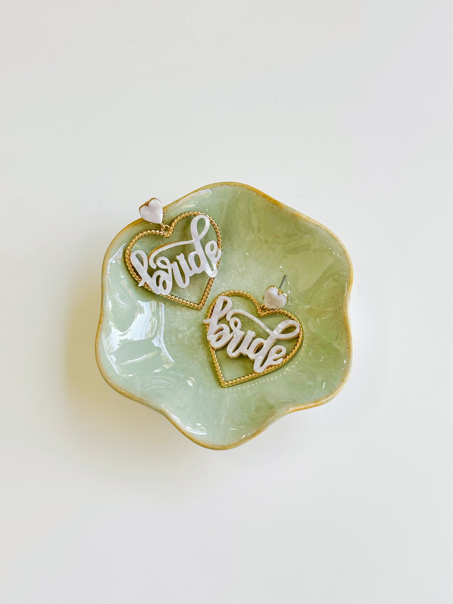 Bride Heart Earrings