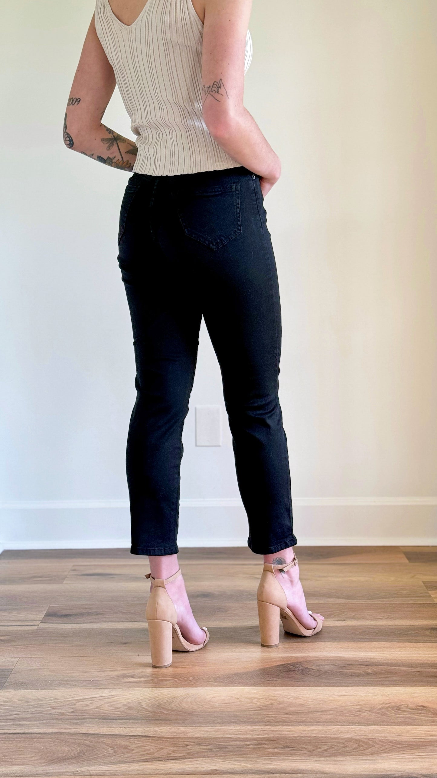 Parker Slim Straight Black Denim