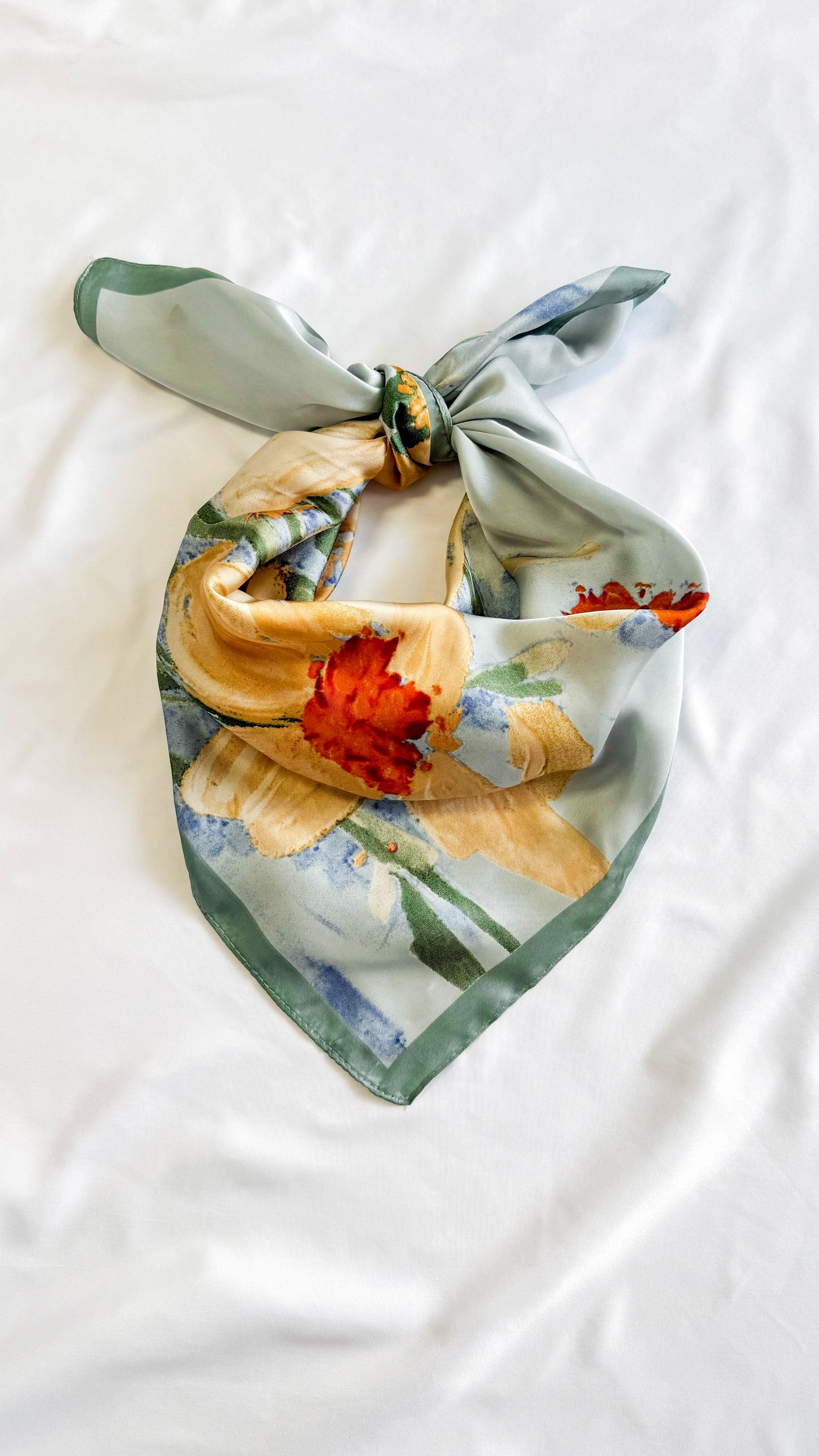Floral Print Bandana Scarf