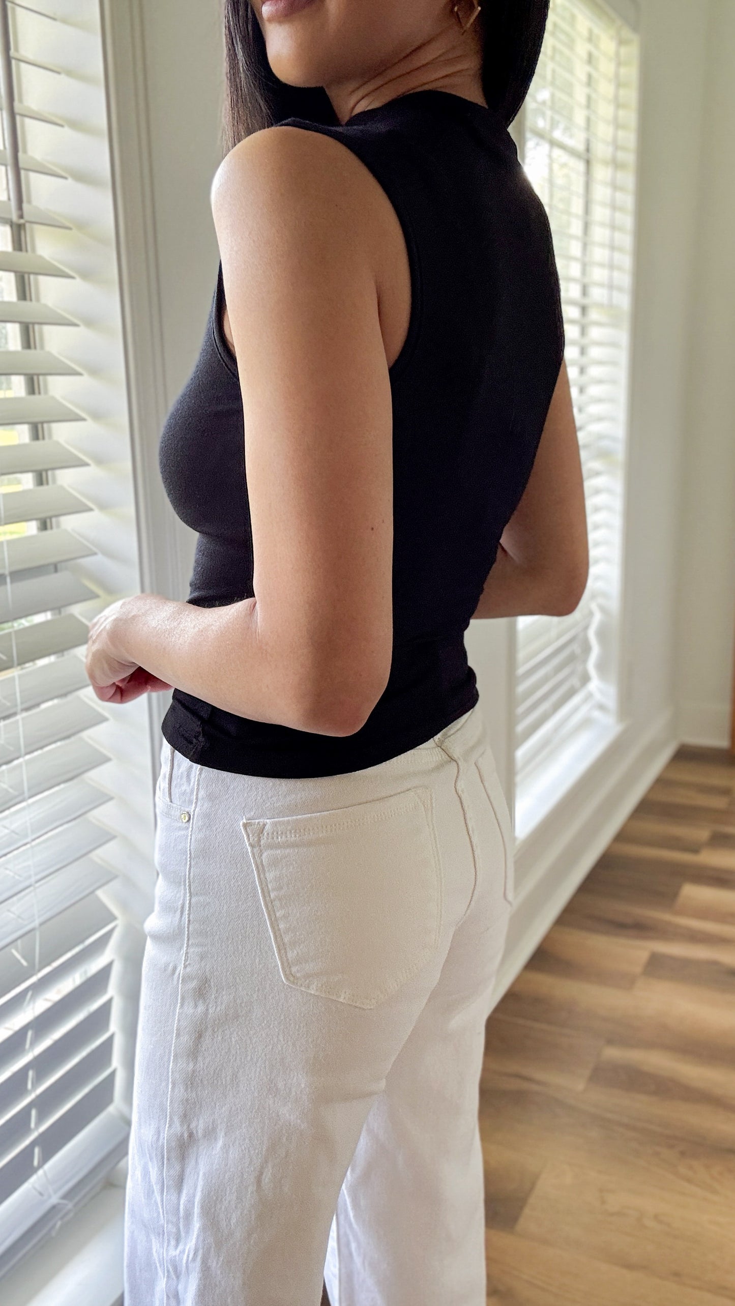 Ruched Mock Top