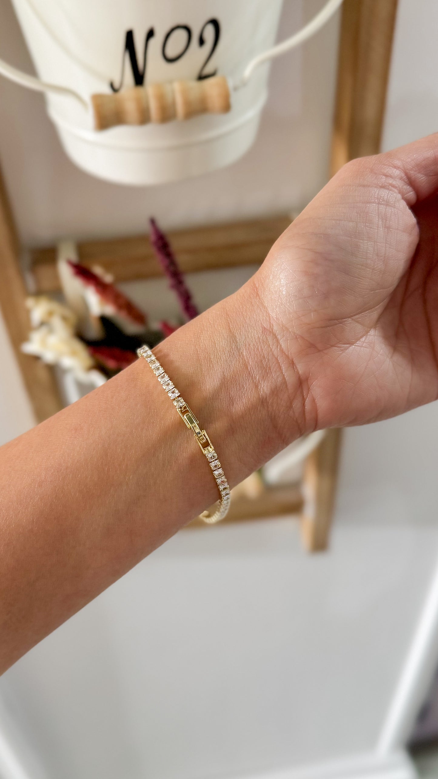 24K Gold Filled Cz Bracelet