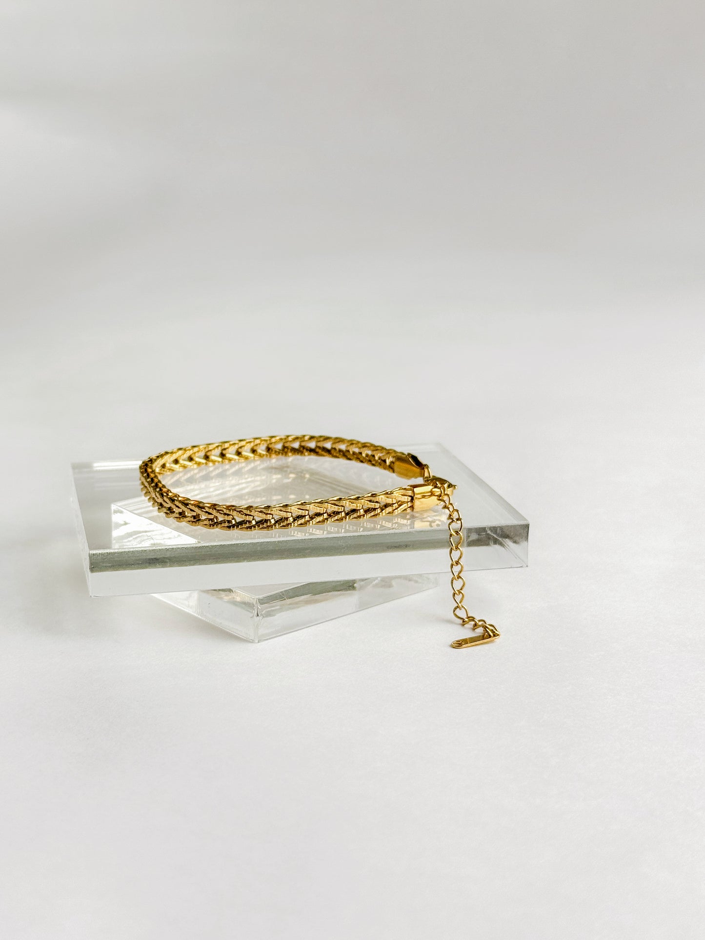 Stainless Steel Geometric Cuban Bracelet