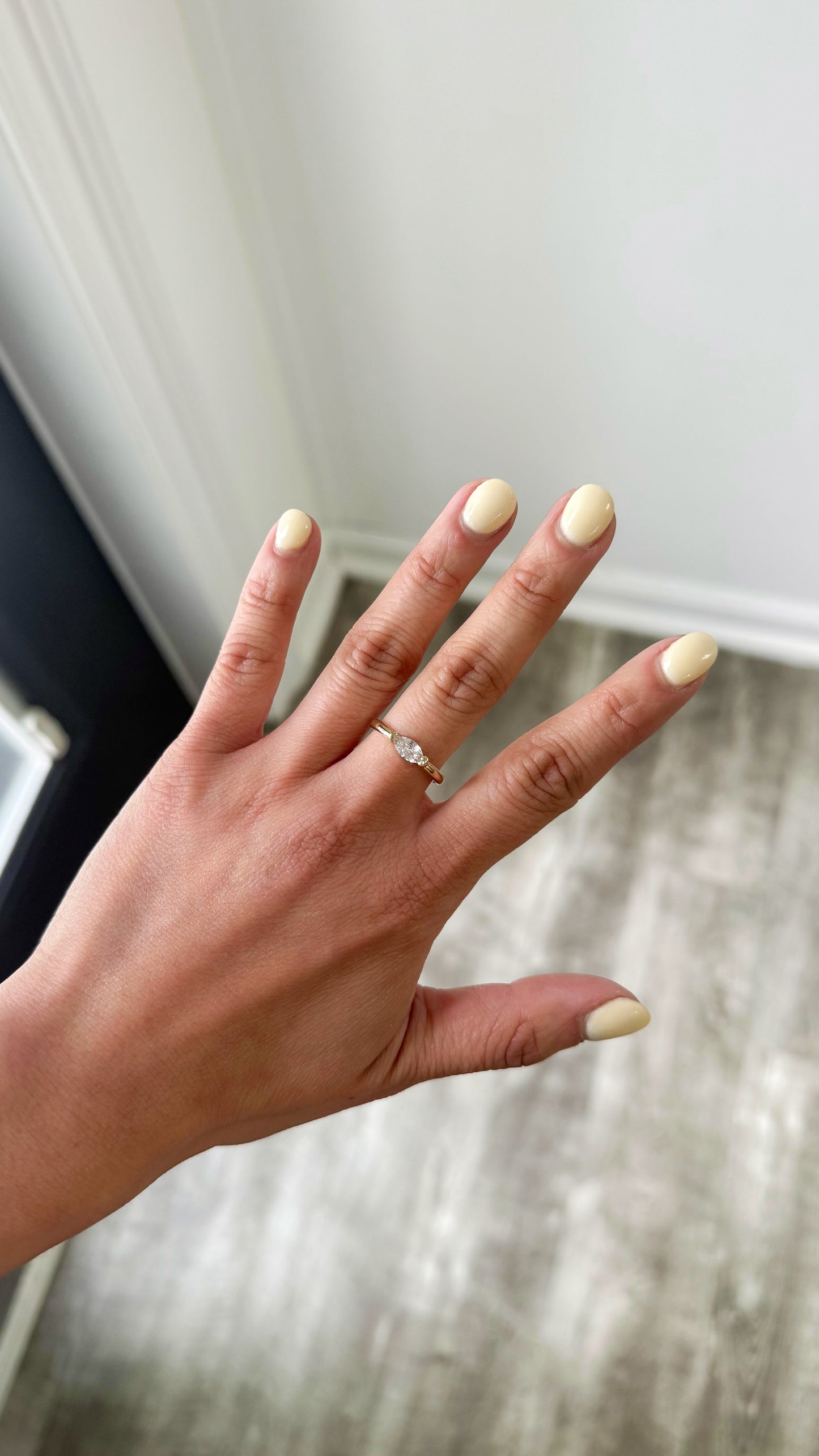 Retro Cubic Zirconia Open Adjustable Ring