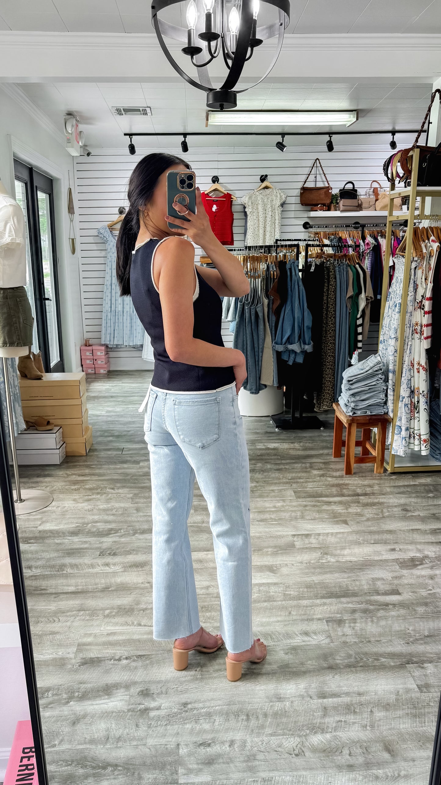 Angie Ankle Straight Denim
