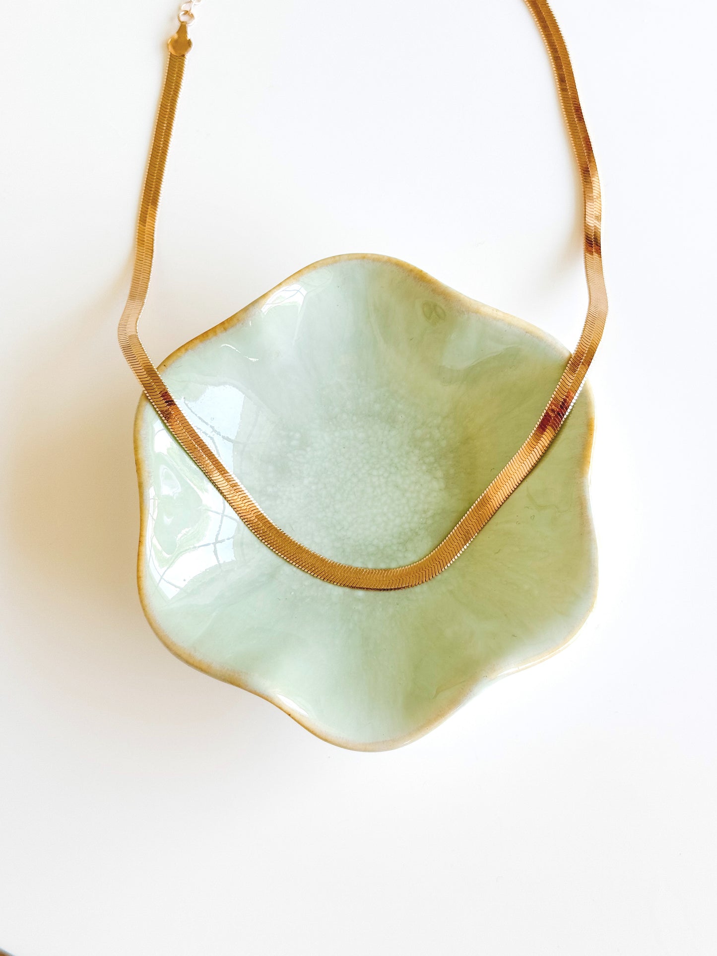 Herringbone Snake Chain Necklace