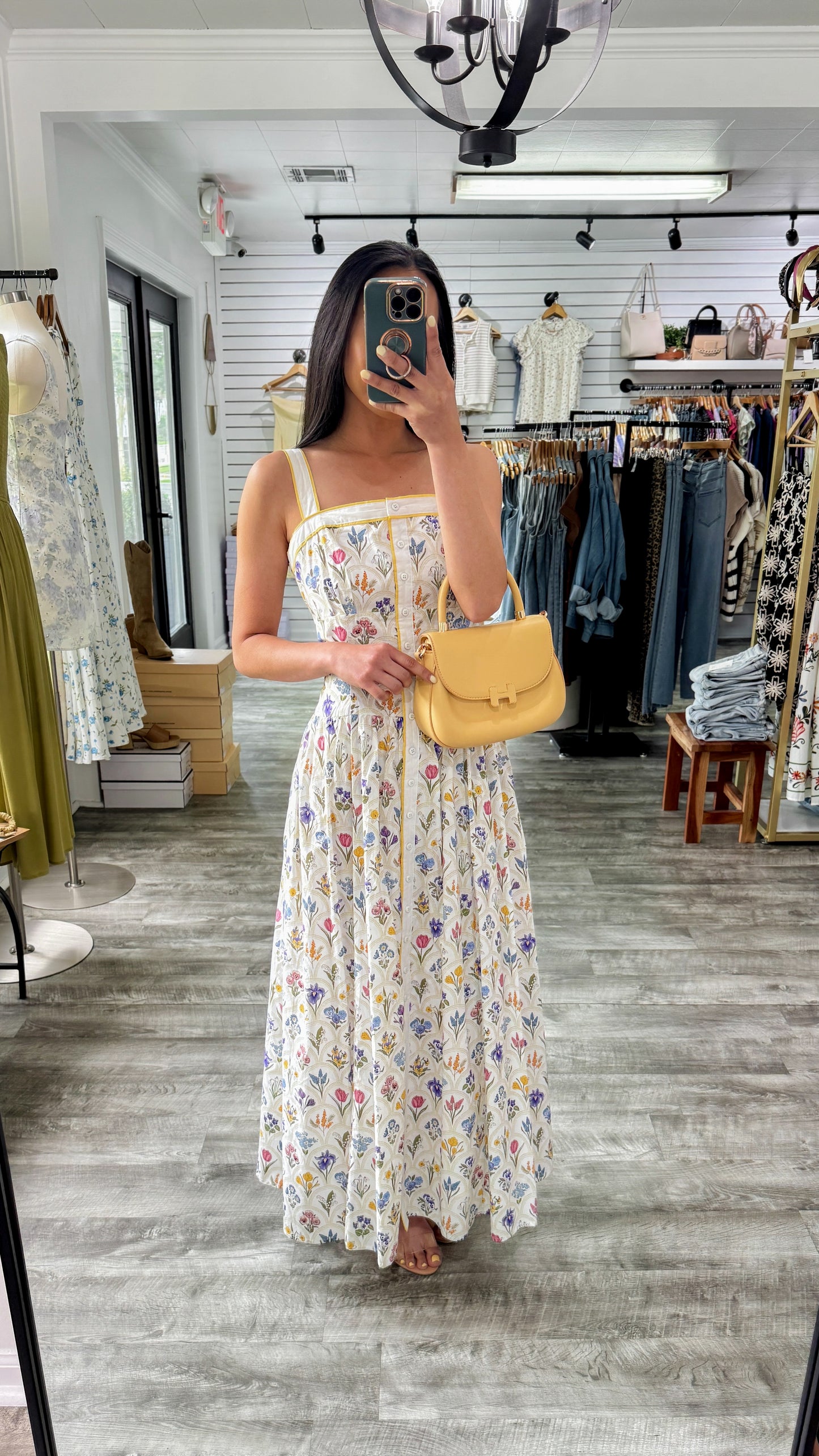 Wildflower Button Down Maxi Dress