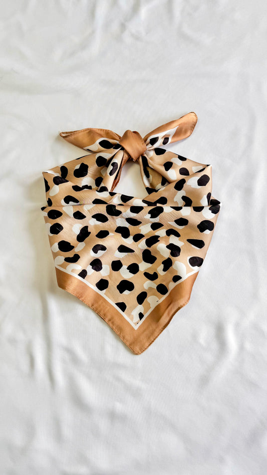 Leopard Print Bandana Scarf