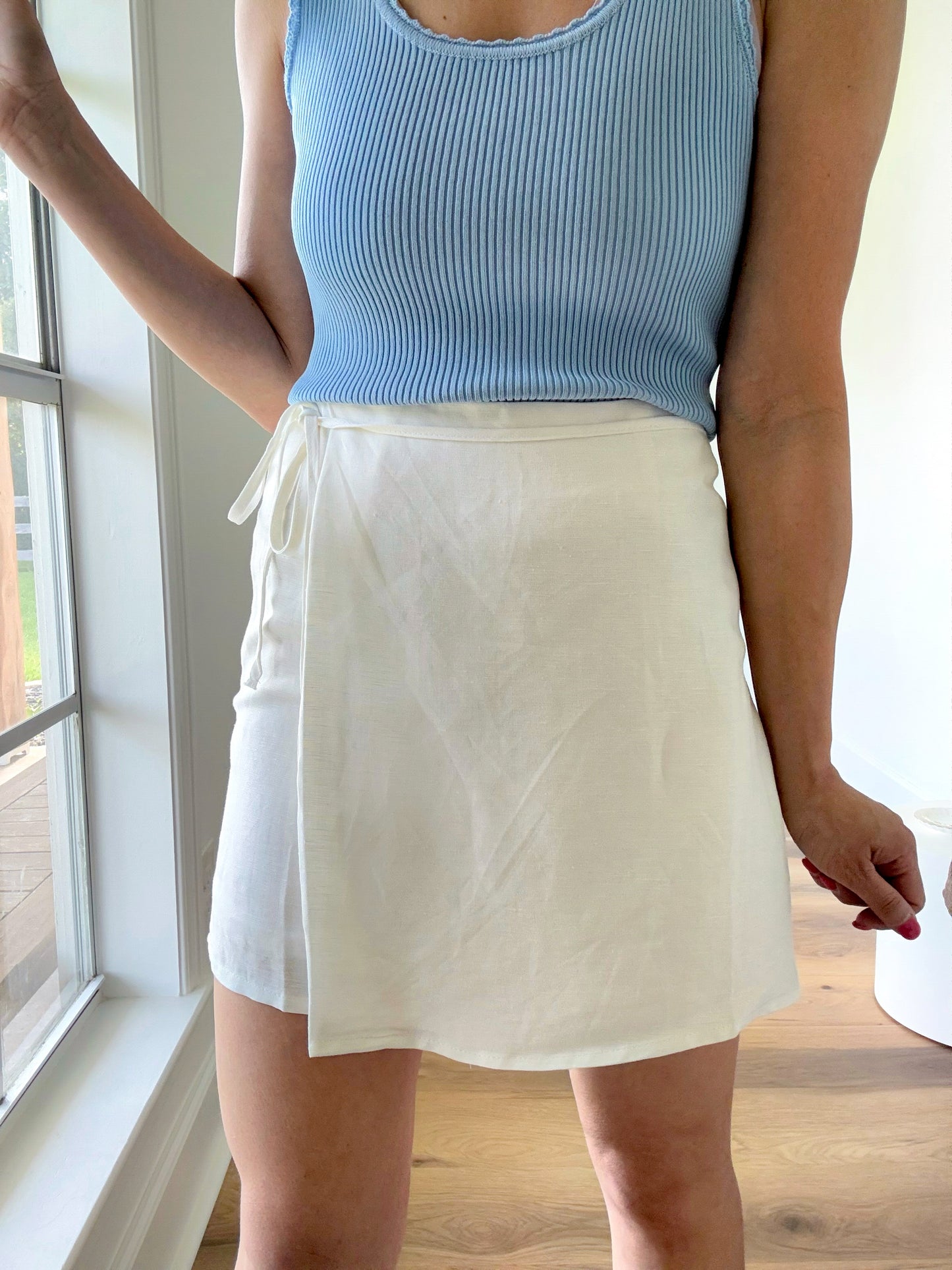 Linen Wrap Skirt