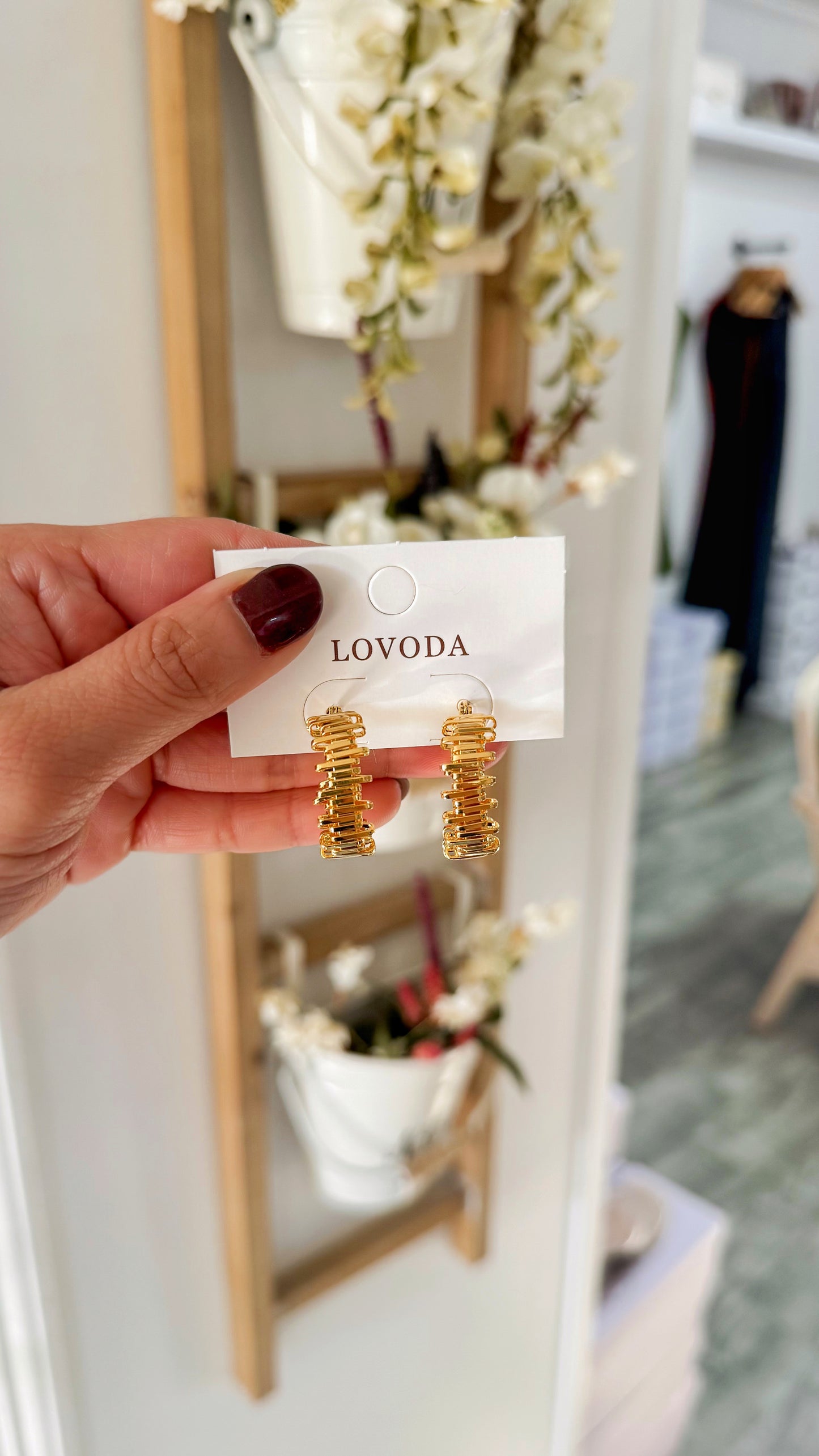 Teeter Totter Hoop Earrings