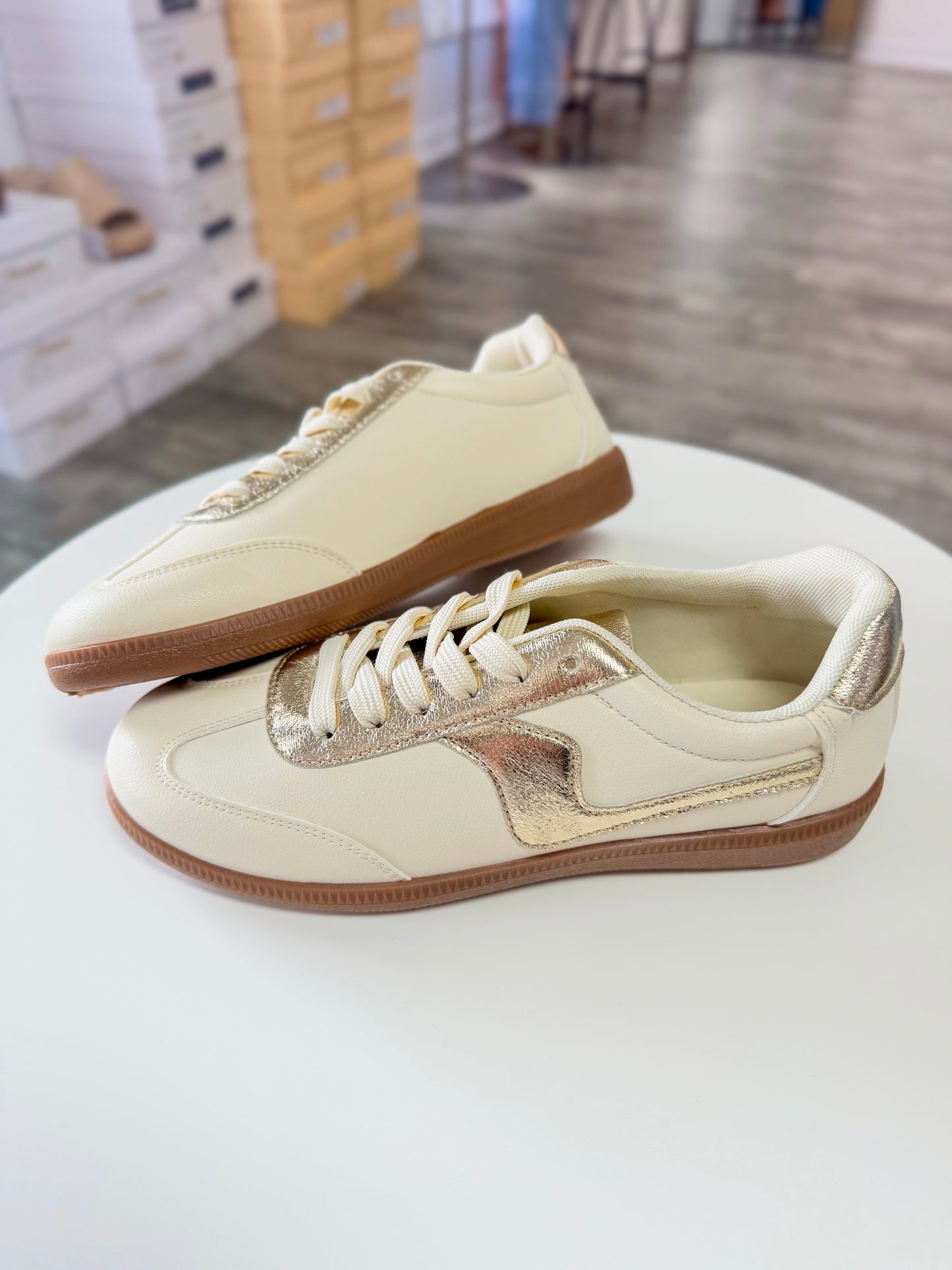 Gold Combo Sneakers