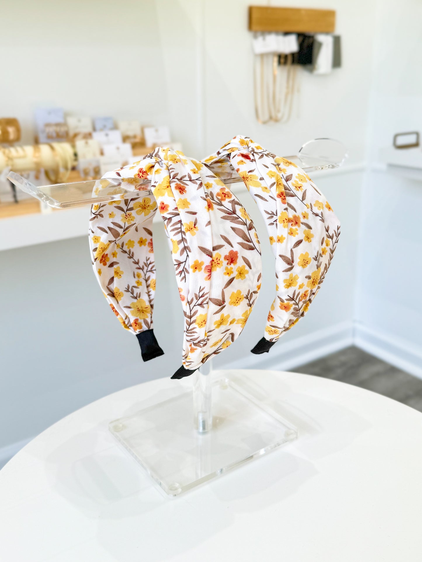 Sweet Floral Headband- White