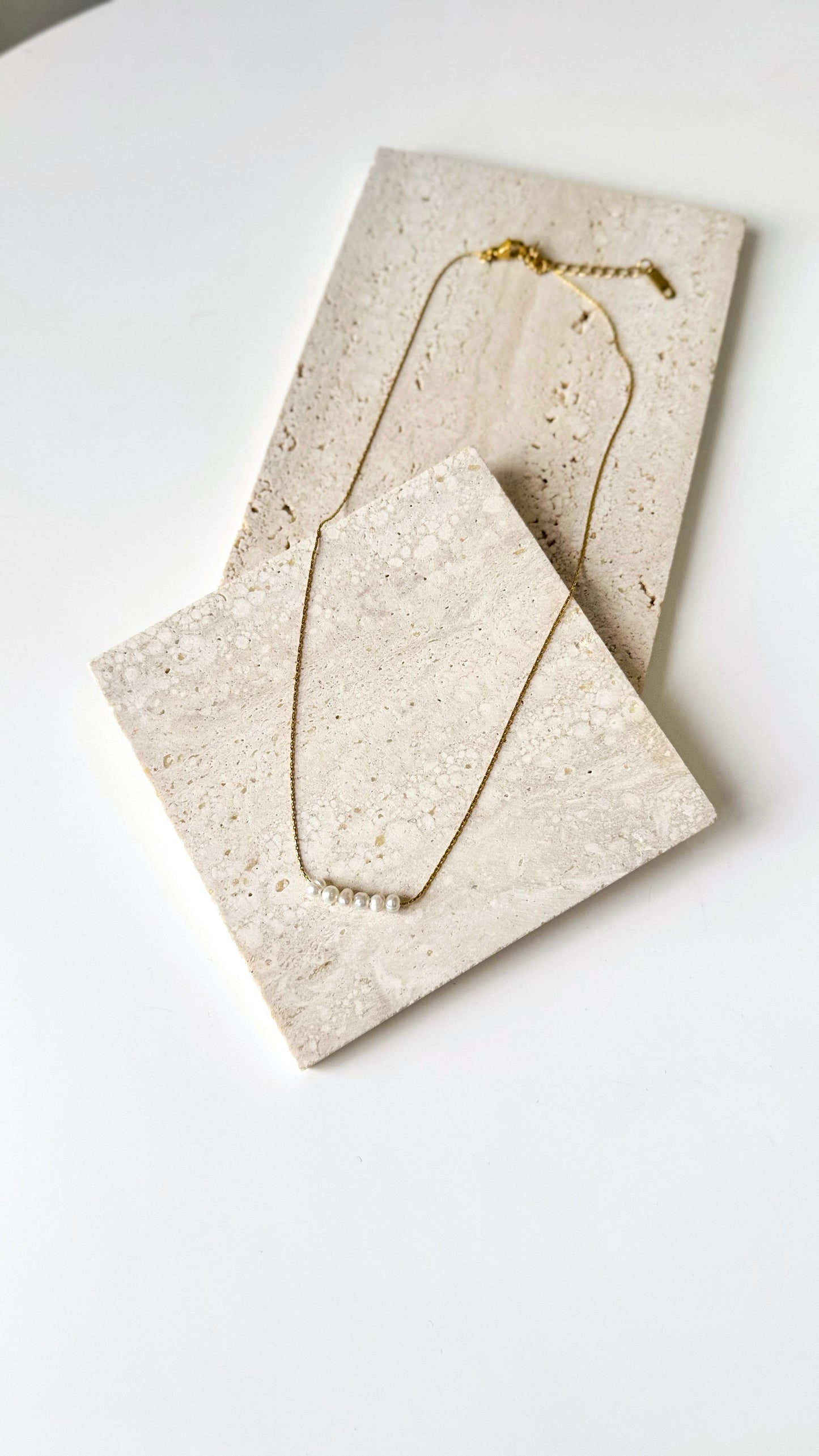 Gold Non-Tarnish Pearl Necklace