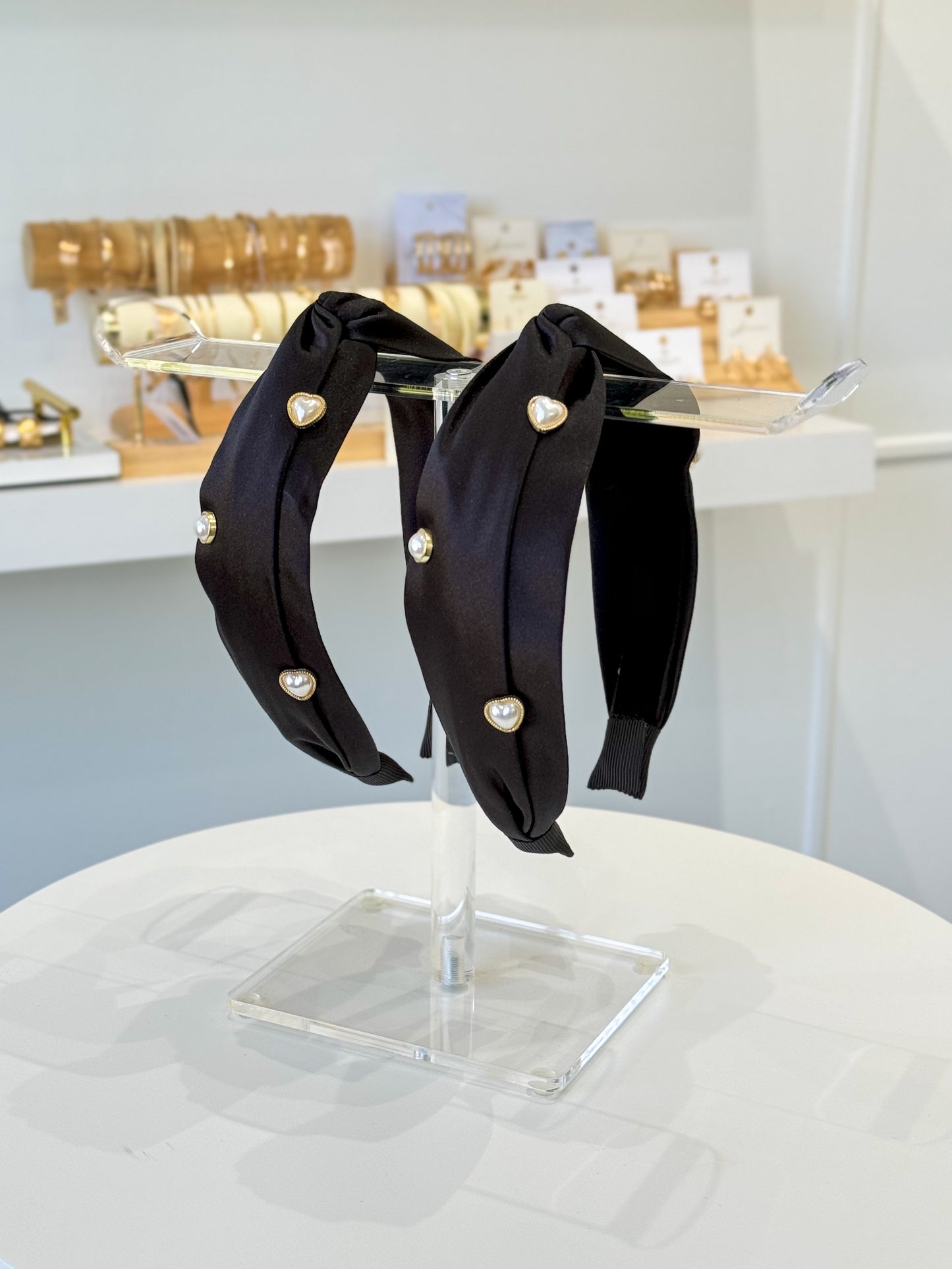 Pearly Hearts Headband