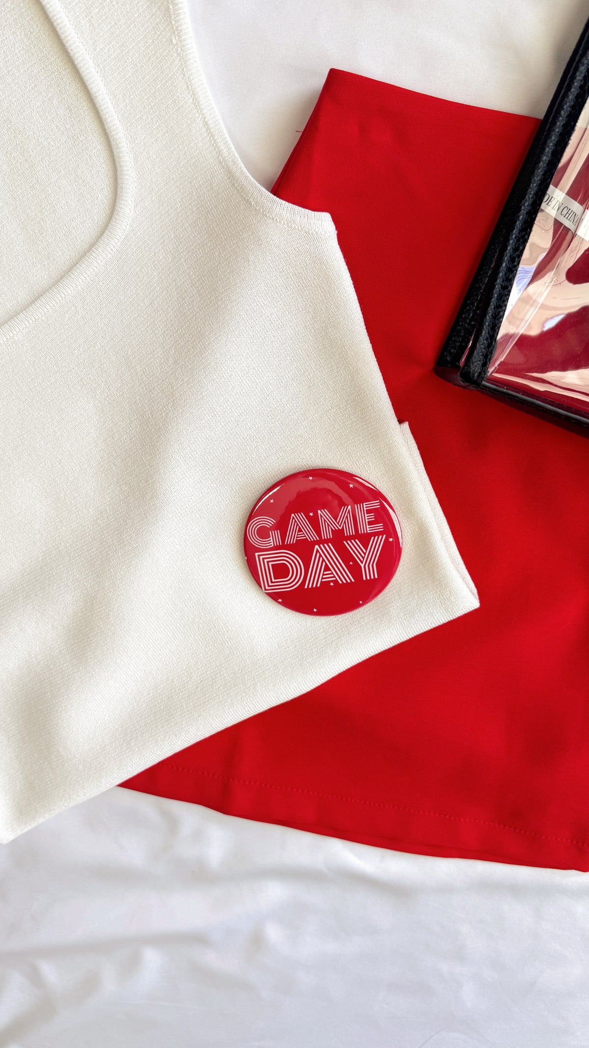 Red Game Day Button
