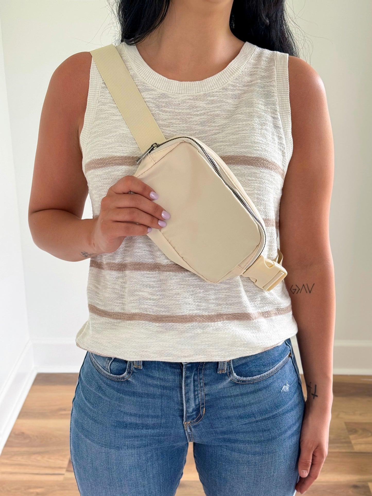Crossbody Sling Bag - Ivory