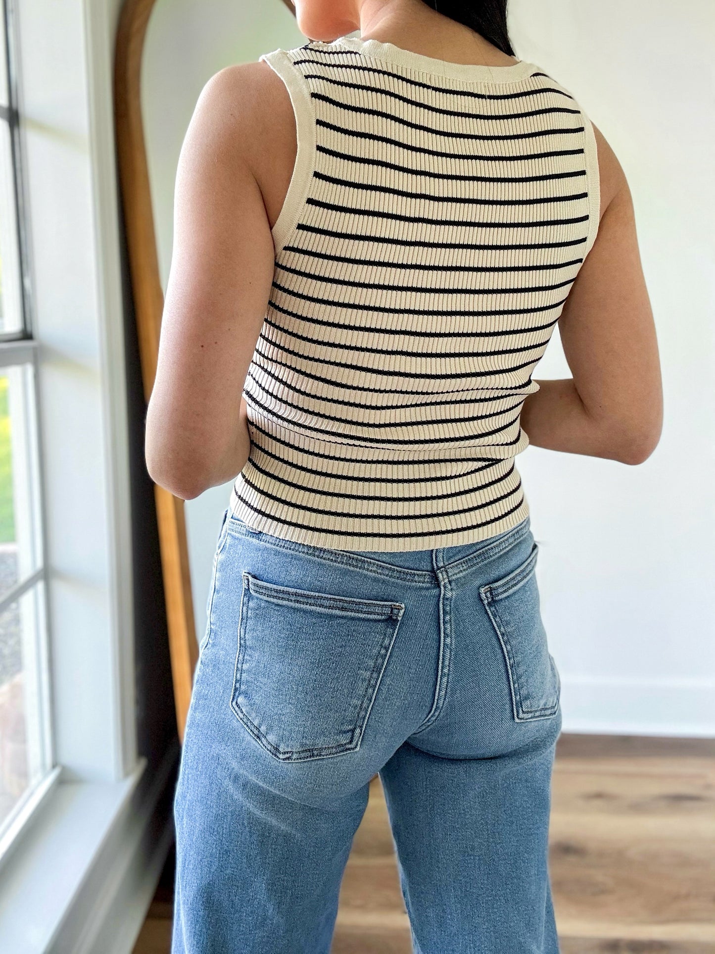 Striped Crop Tank