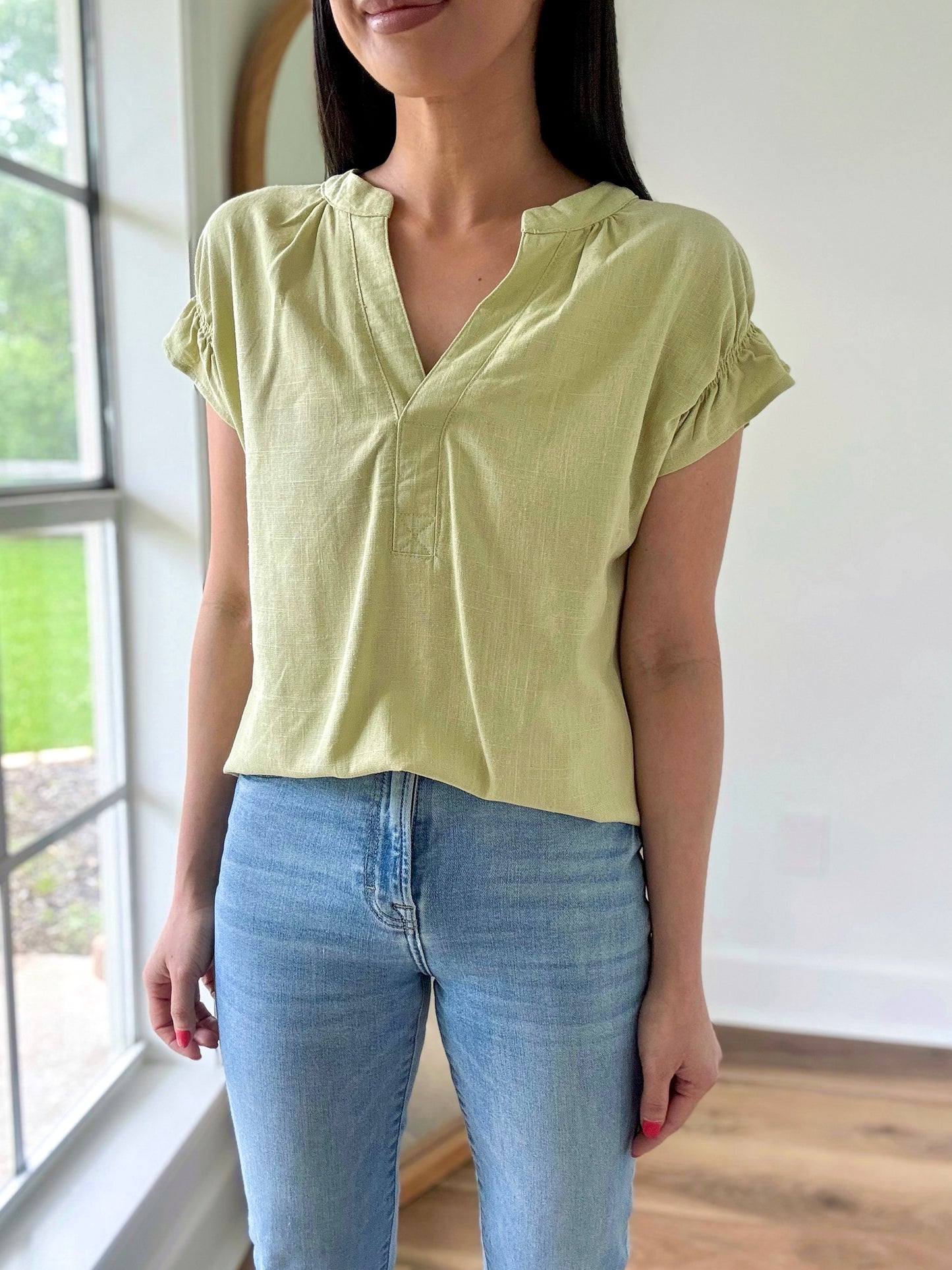 Myra Split Blouse