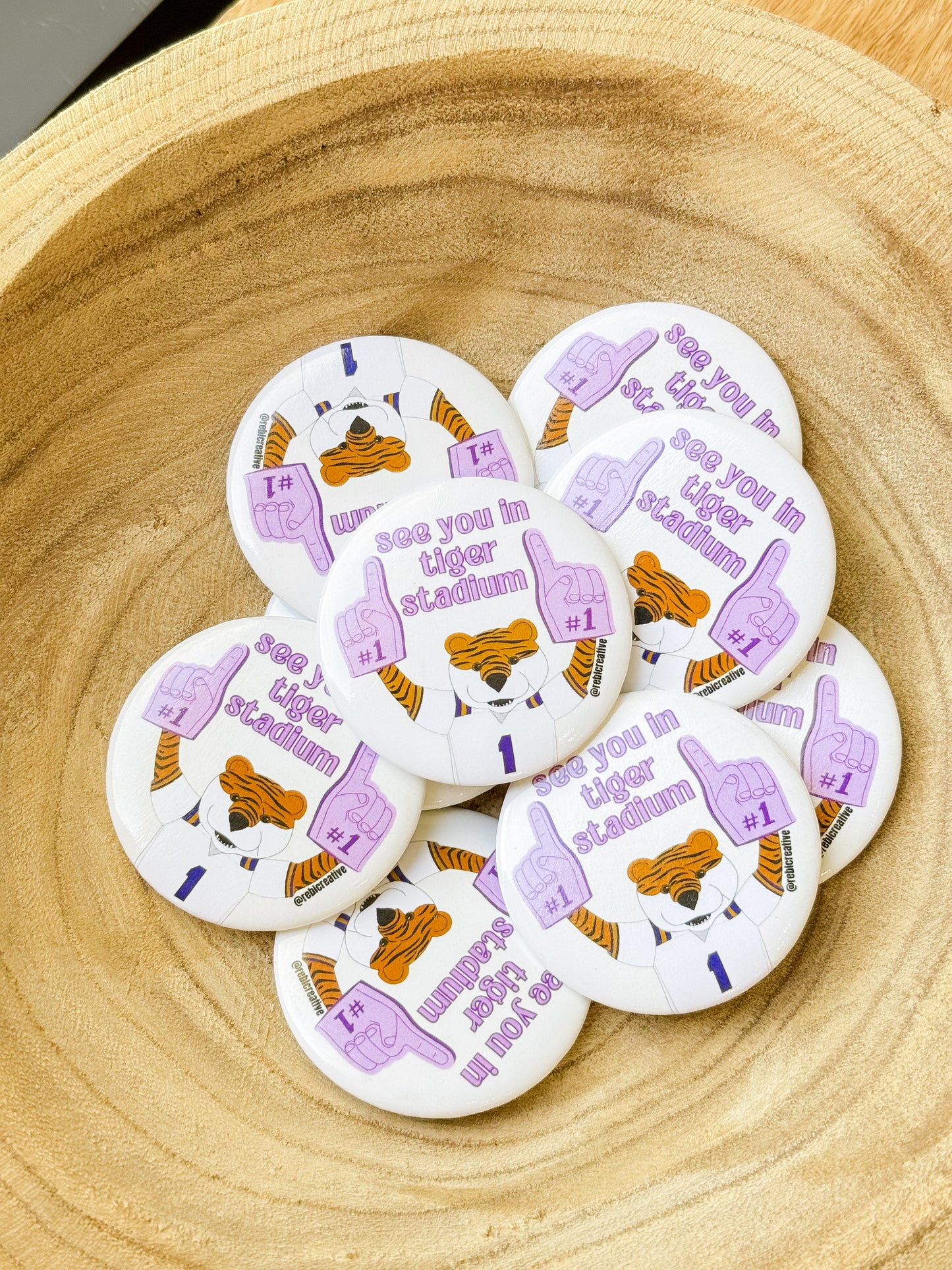 Tiger Stadium Button